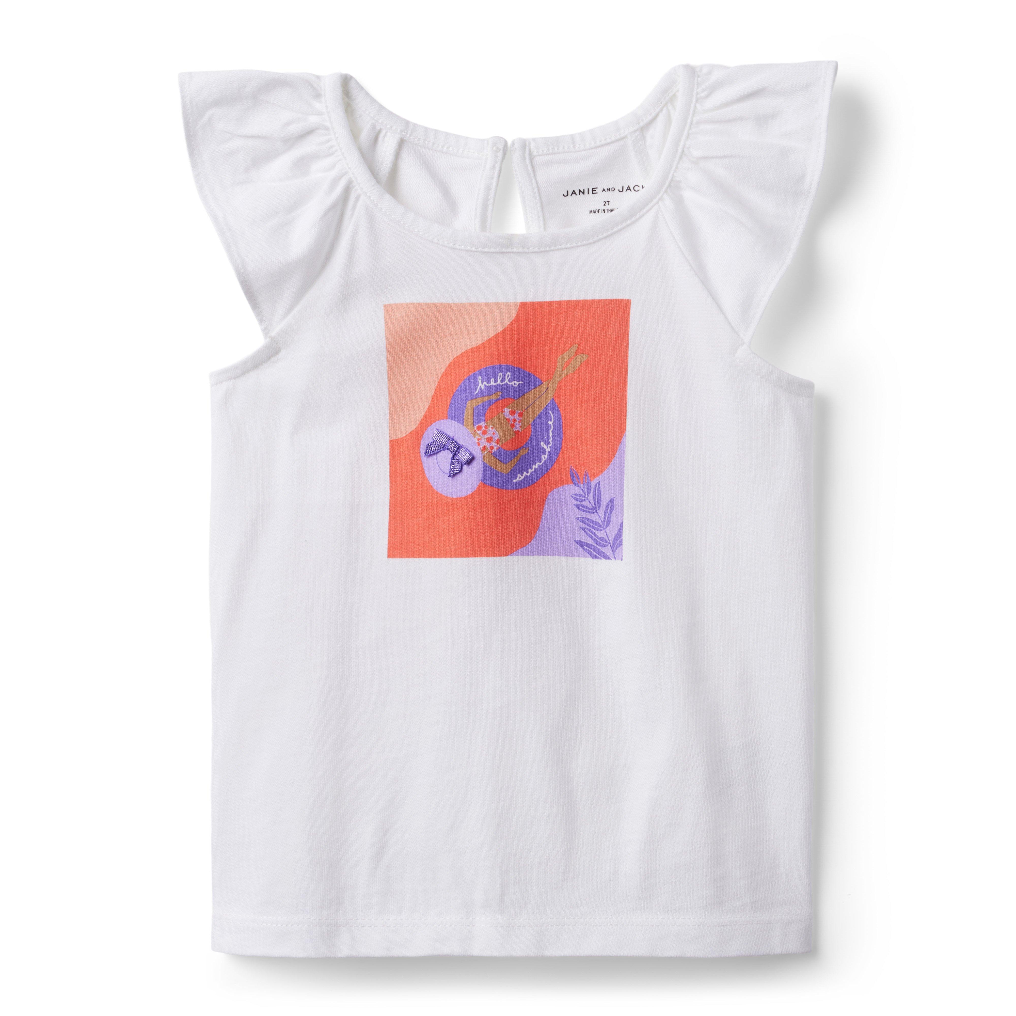 Hello Sunshine Ruffle Sleeve Tee image number 0