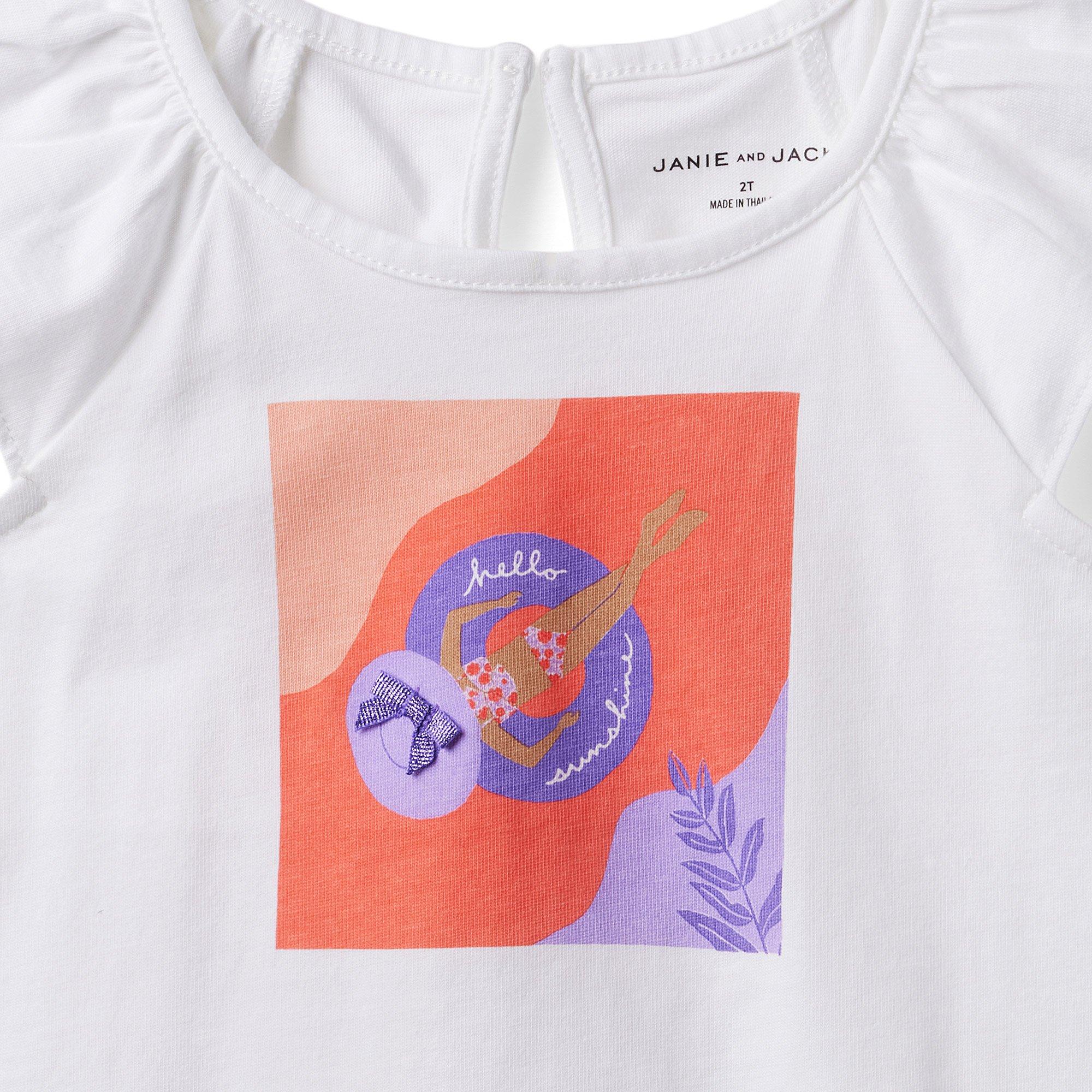 Hello Sunshine Ruffle Sleeve Tee image number 1