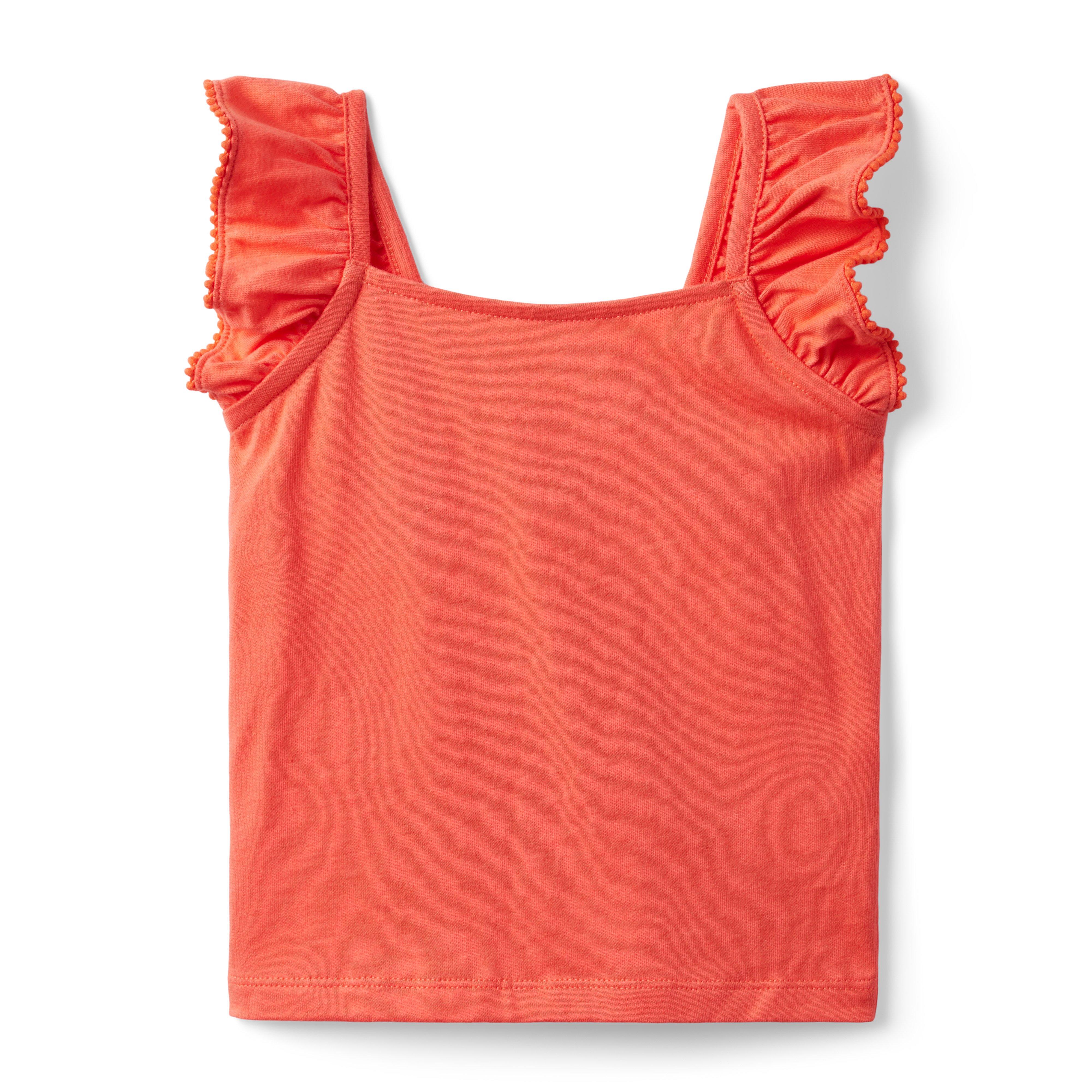 Ruffle Sleeve Jersey Top