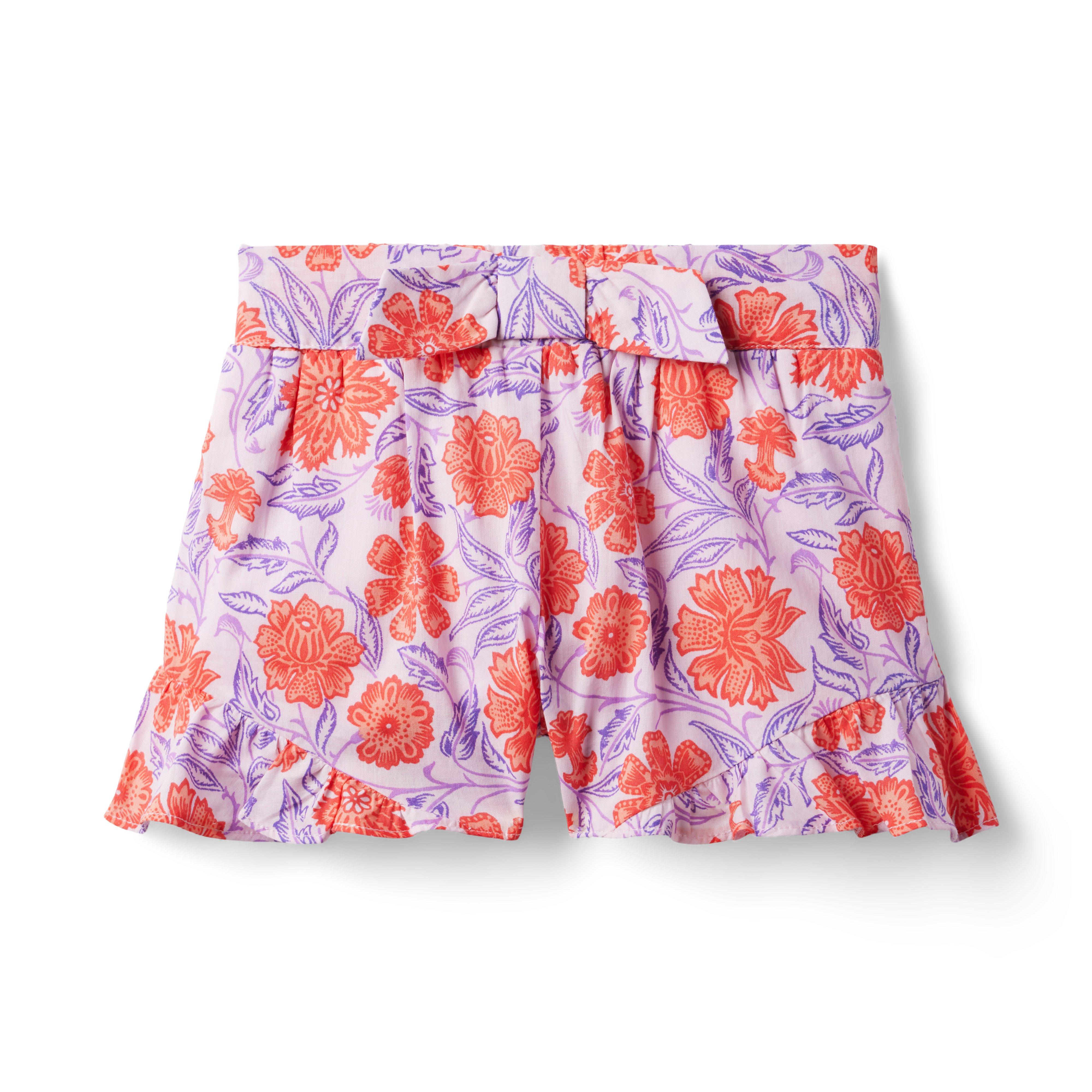 Floral Ruffle Hem Short image number 0