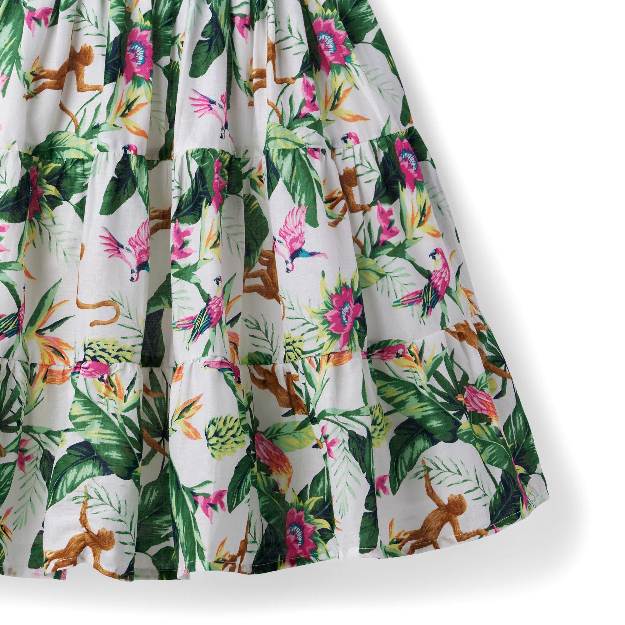 Tropical Jungle Smocked Sundress image number 3
