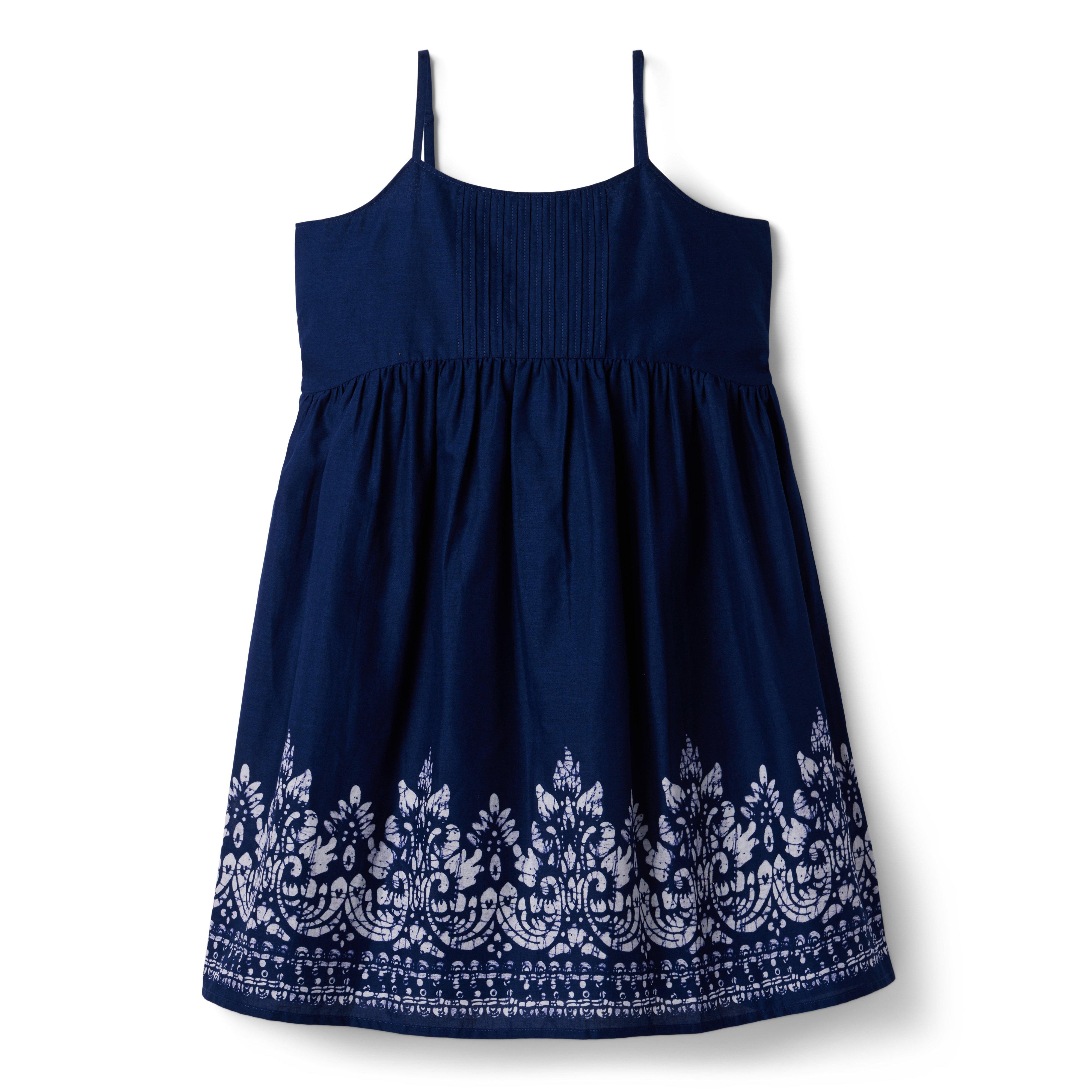 Tween Medieval Blue Border Print Sundress by Janie and Jack