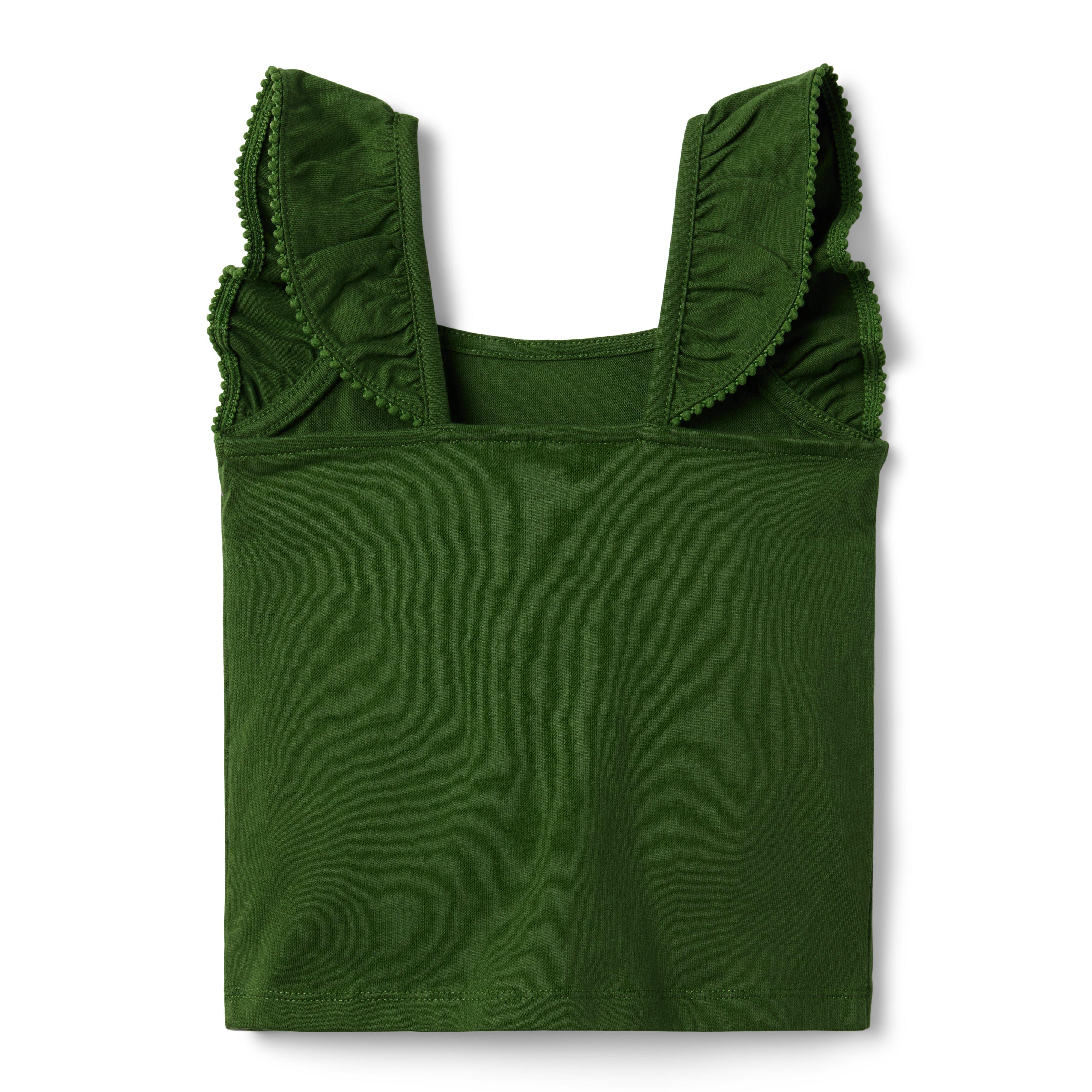 Ruffle Strap Jersey Top image number 1