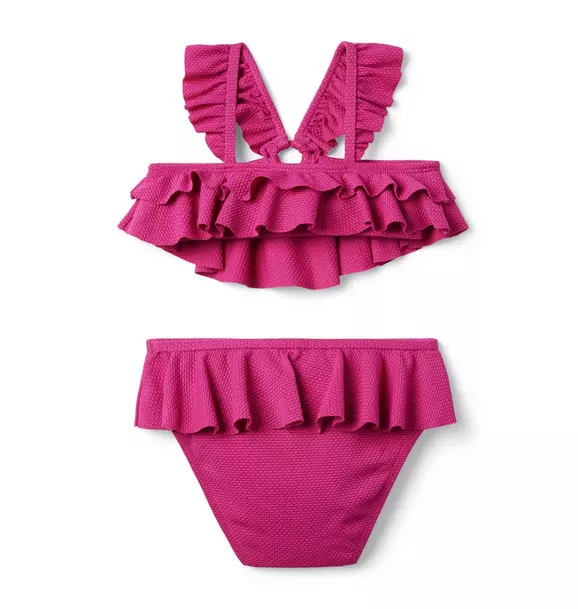 Ruffle Ring Halter 2-Piece Swimsuit image number 1