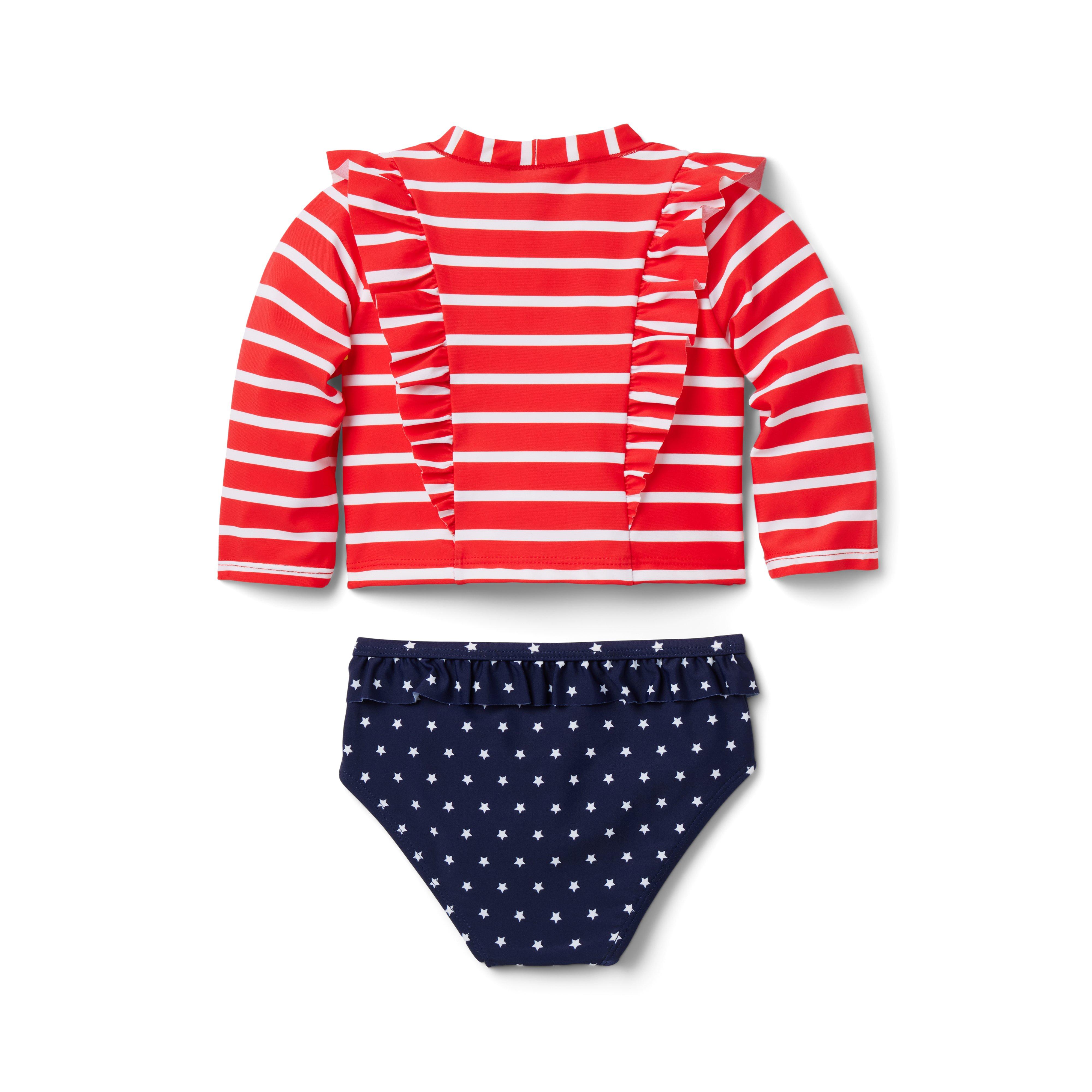 Baby Stars and Stripes Rash Guard Set image number 1