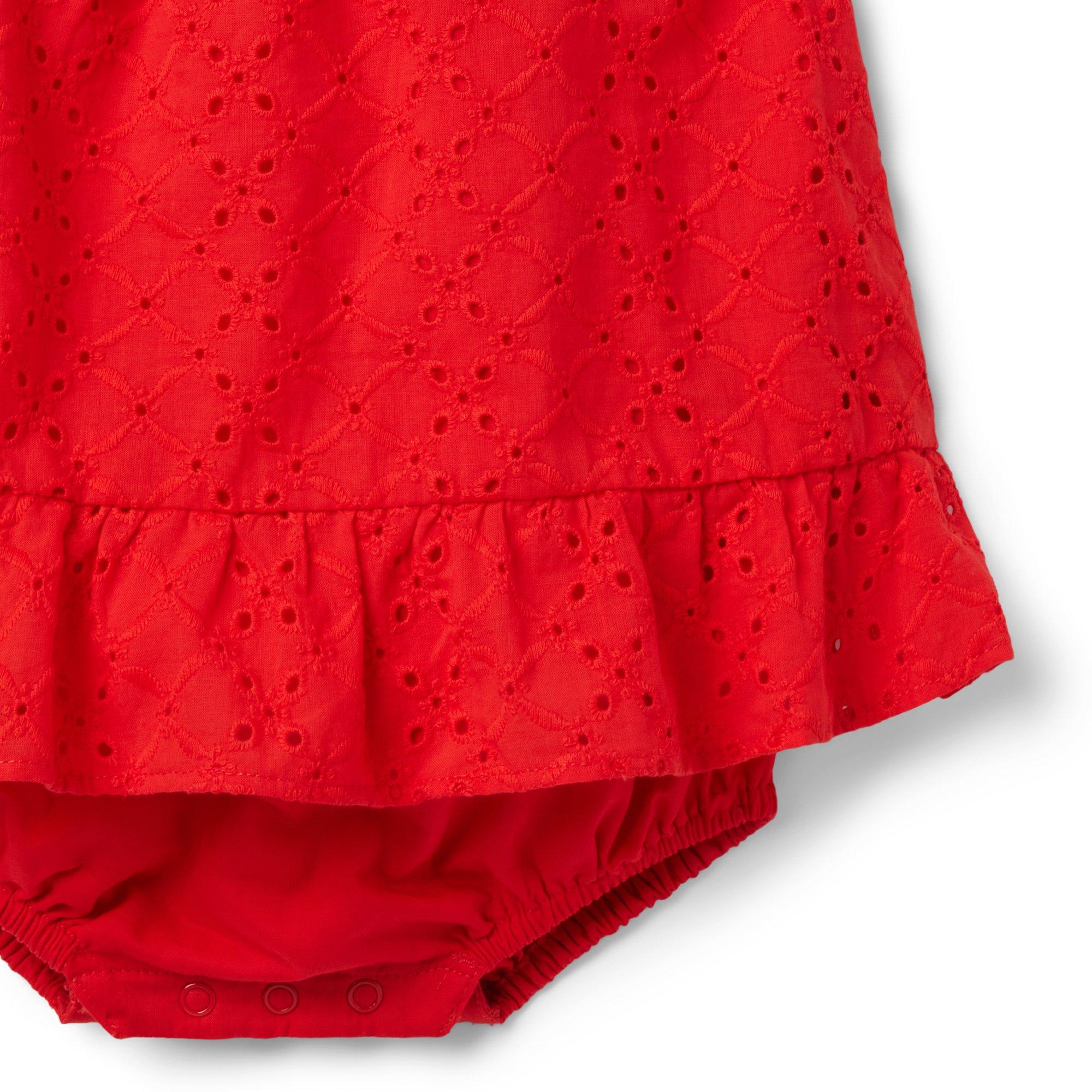 Baby Eyelet Ruffle Romper image number 2