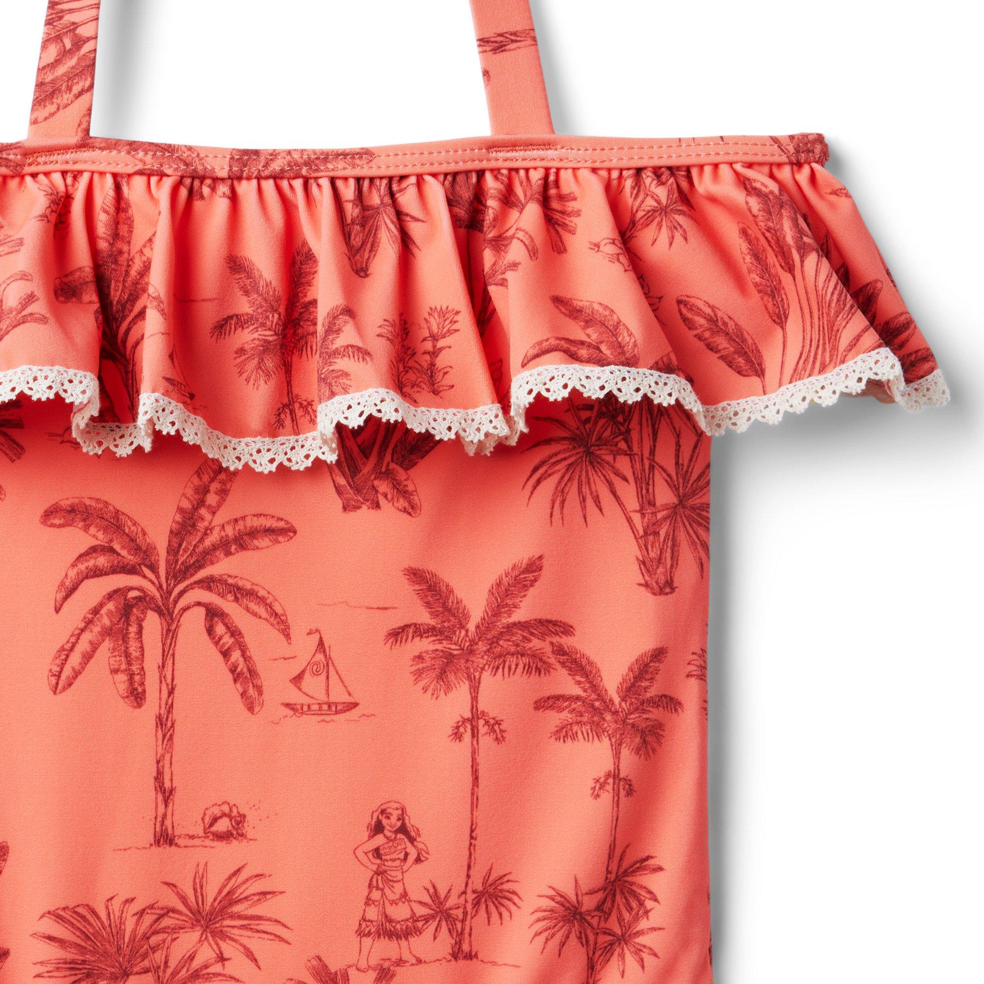 Disney Moana Palm Toile Cold Shoulder Swimsuit image number 2