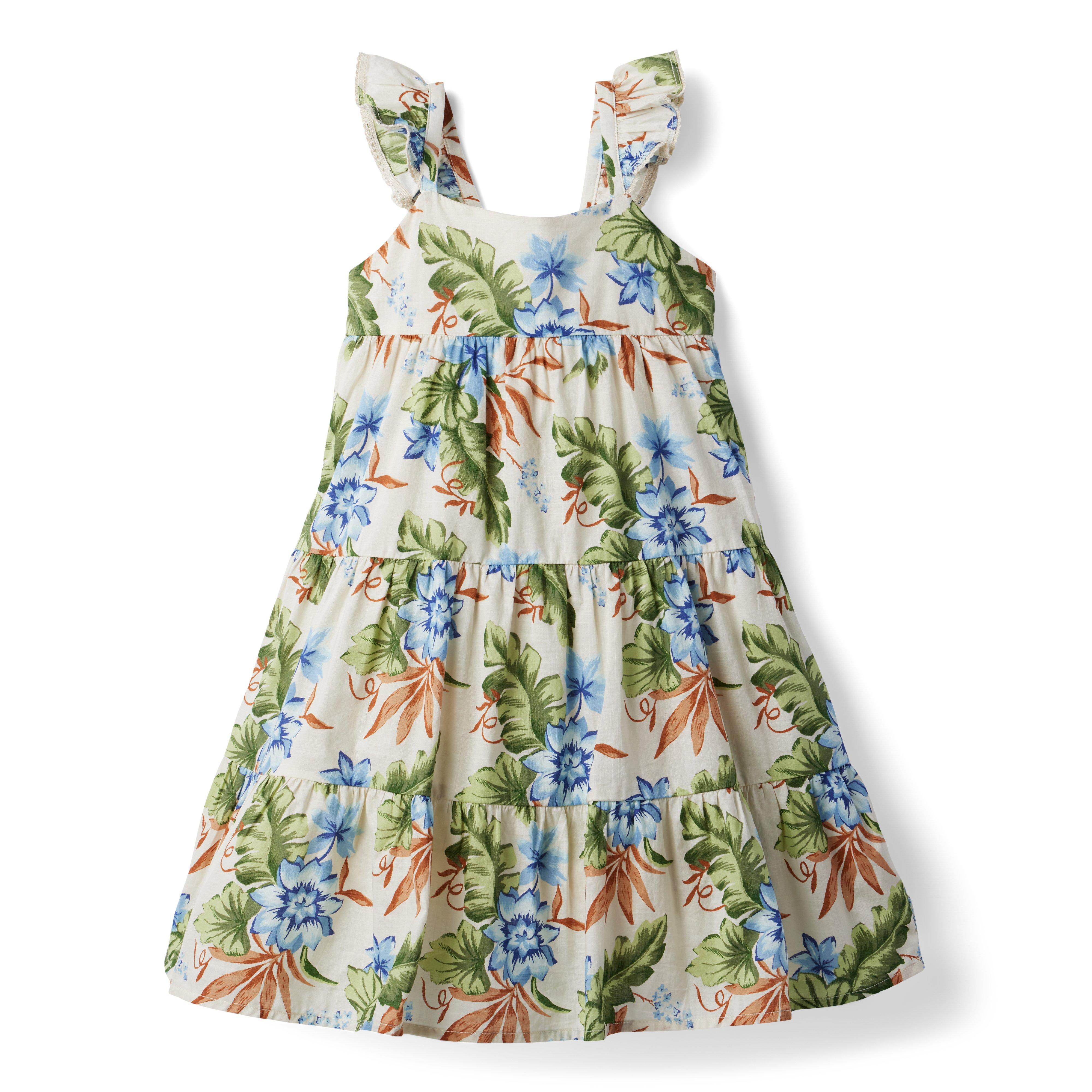 Tropical Floral Midi Dress image number 0