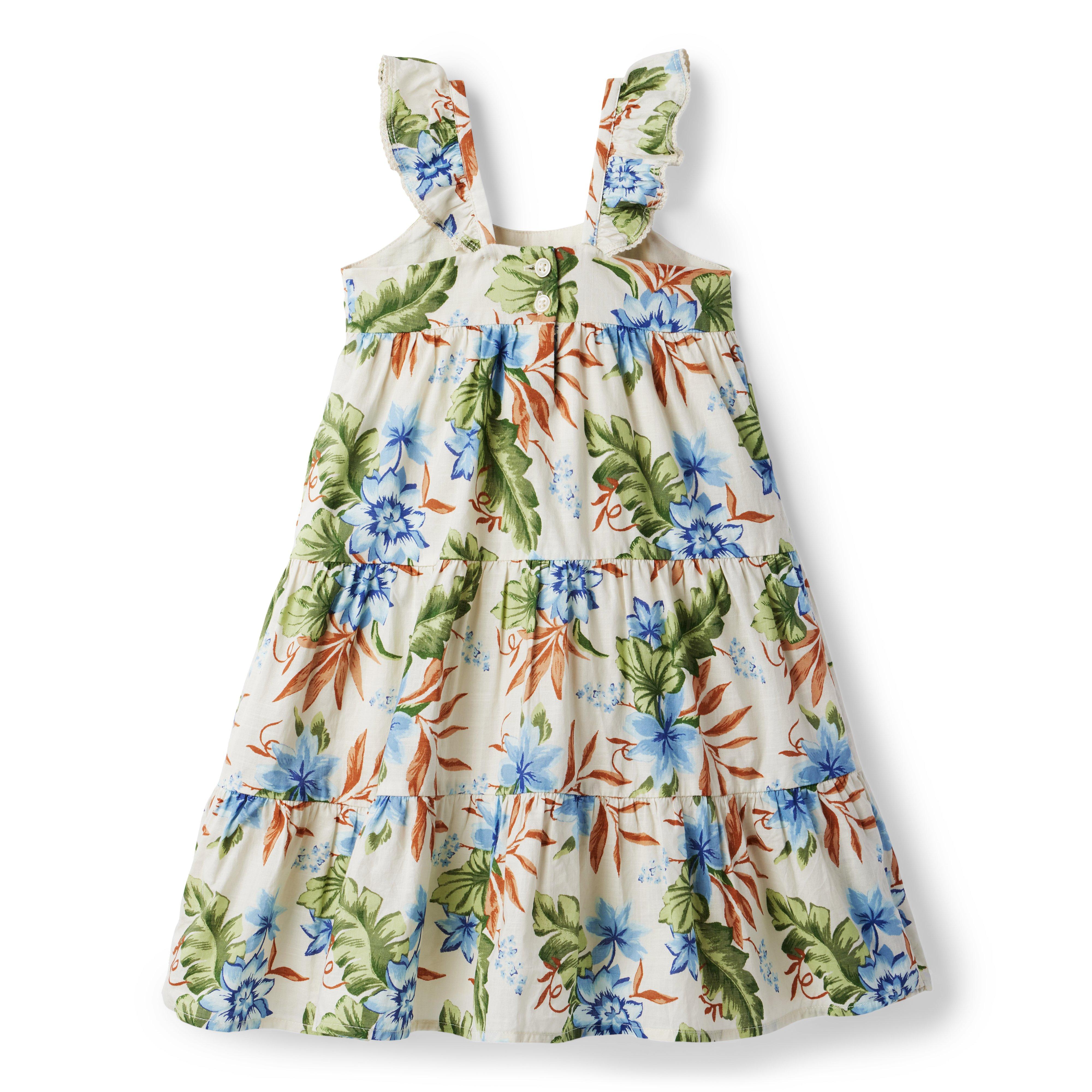 Tropical Floral Midi Dress image number 1