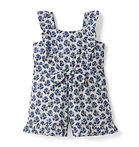 Janie and Jack Floral Ruffle Romper