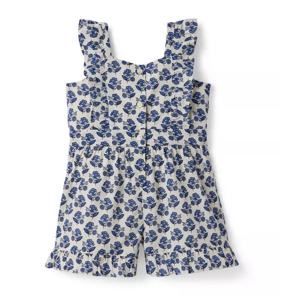Floral Ruffle Romper image number 1