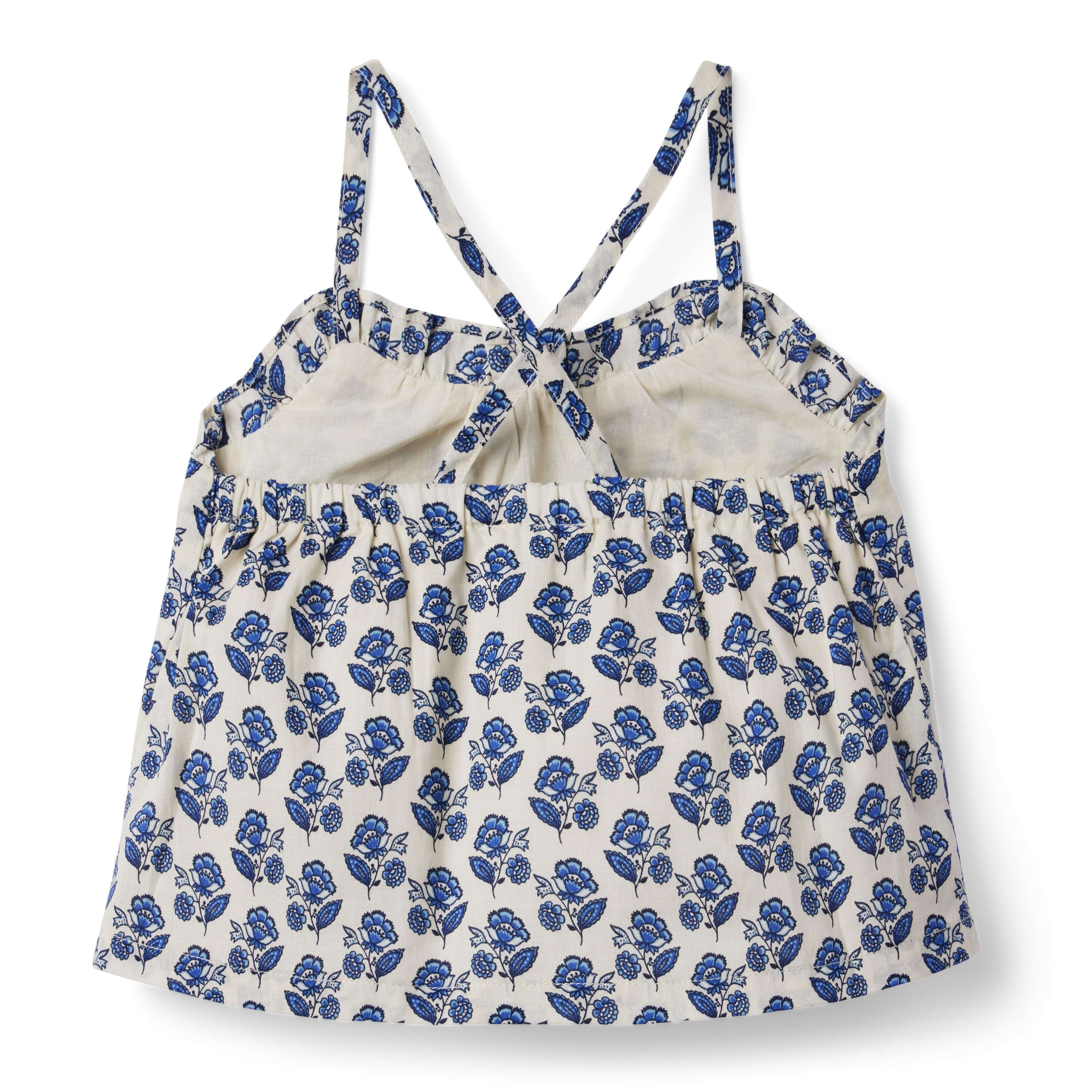 Floral Cross Strap Top image number 1