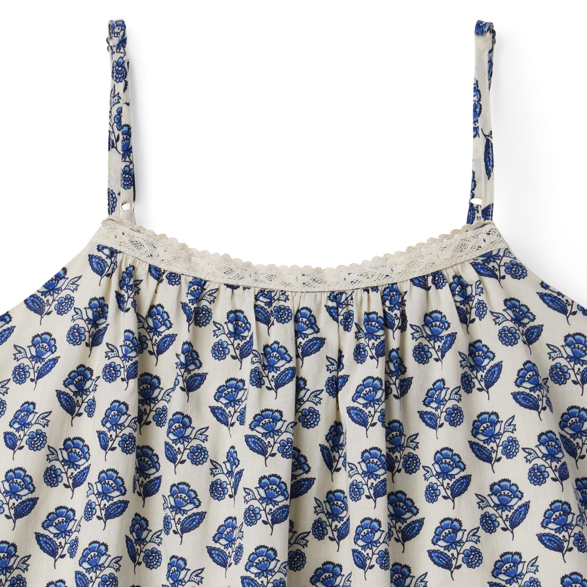 Floral Crochet Trim Top image number 2