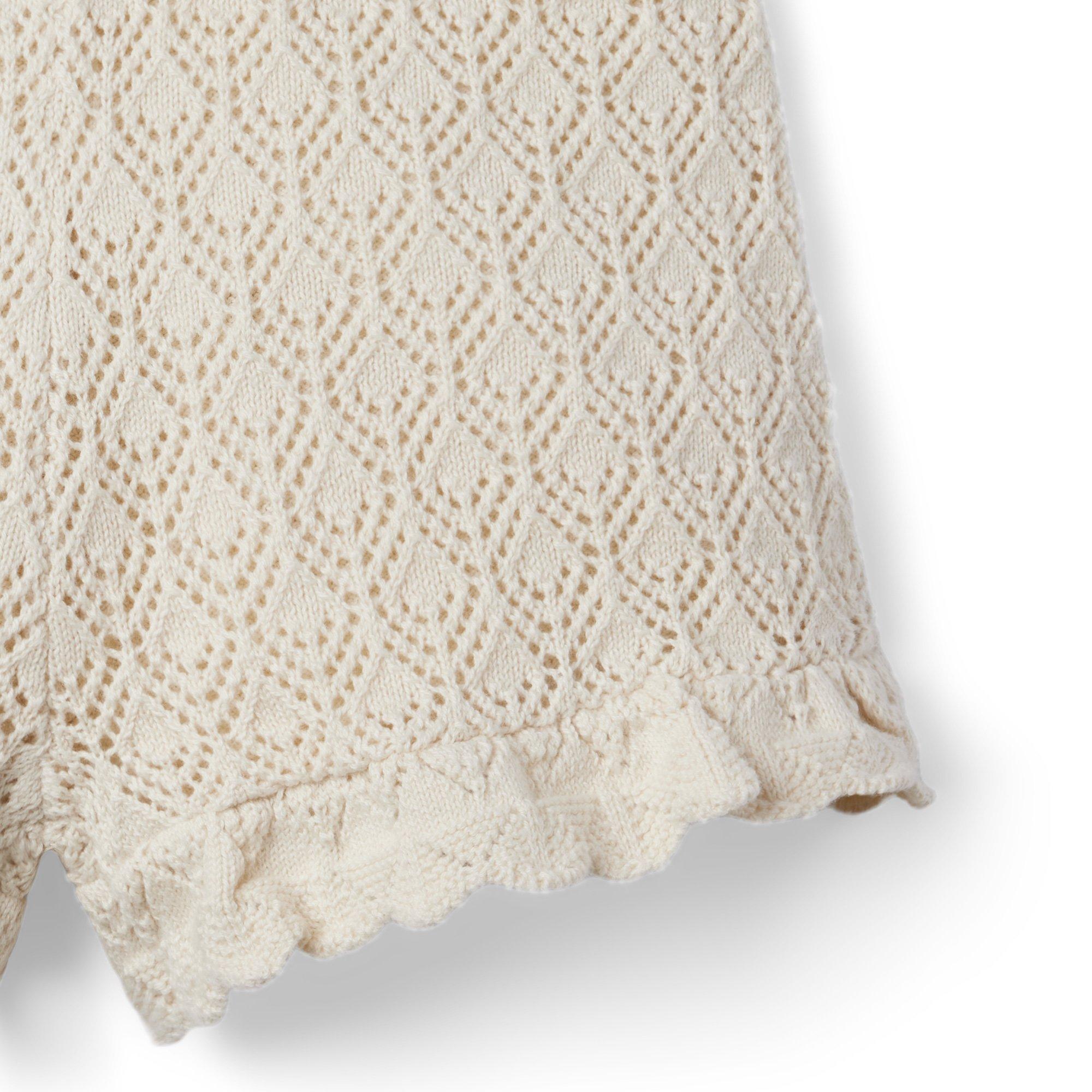 Crochet Scalloped Hem Short image number 2