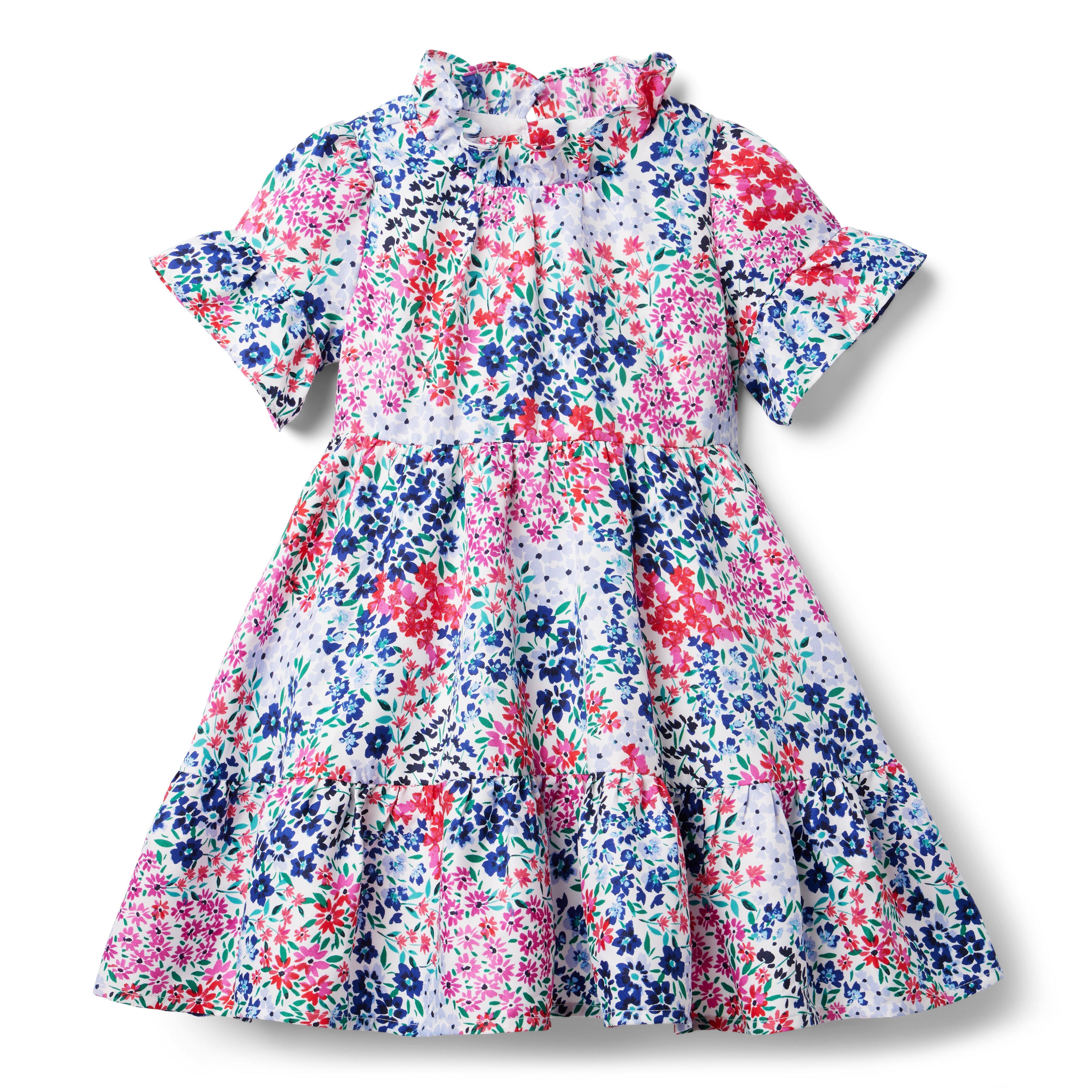 Floral Ruffle Cuff Dress image number 1