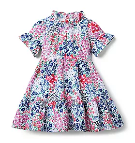 Baby Girl Dress Headband White and floral Dispatch next day 
