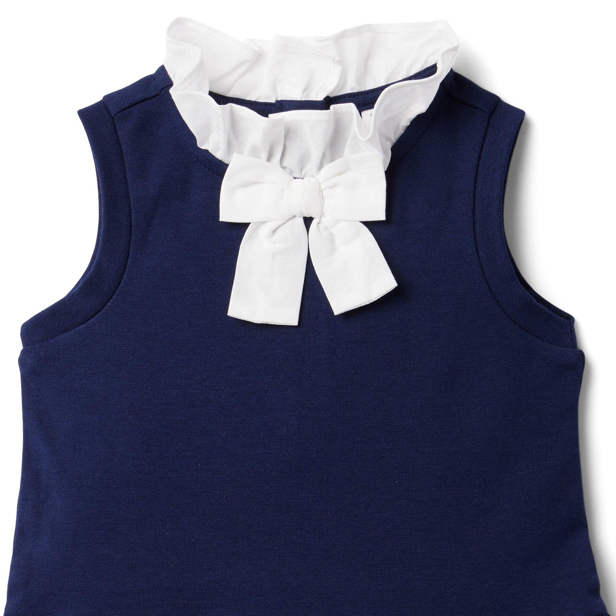 Bow Collar Ponte Dress image number 6
