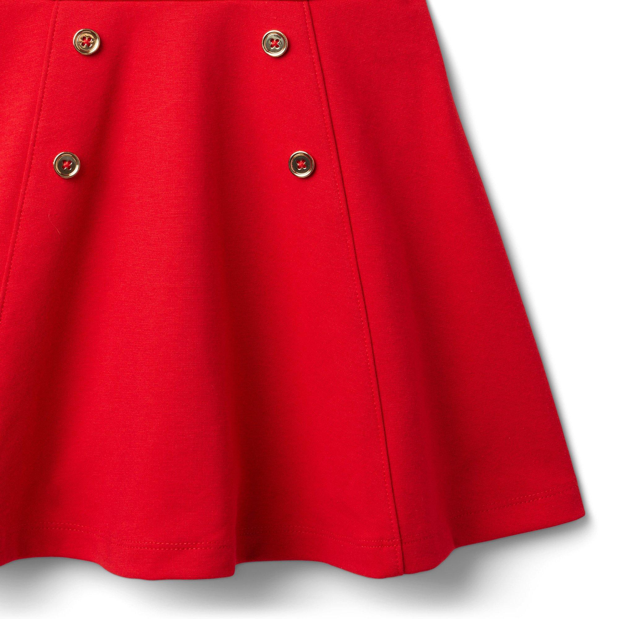 Ruffle Collar Ponte Dress image number 6