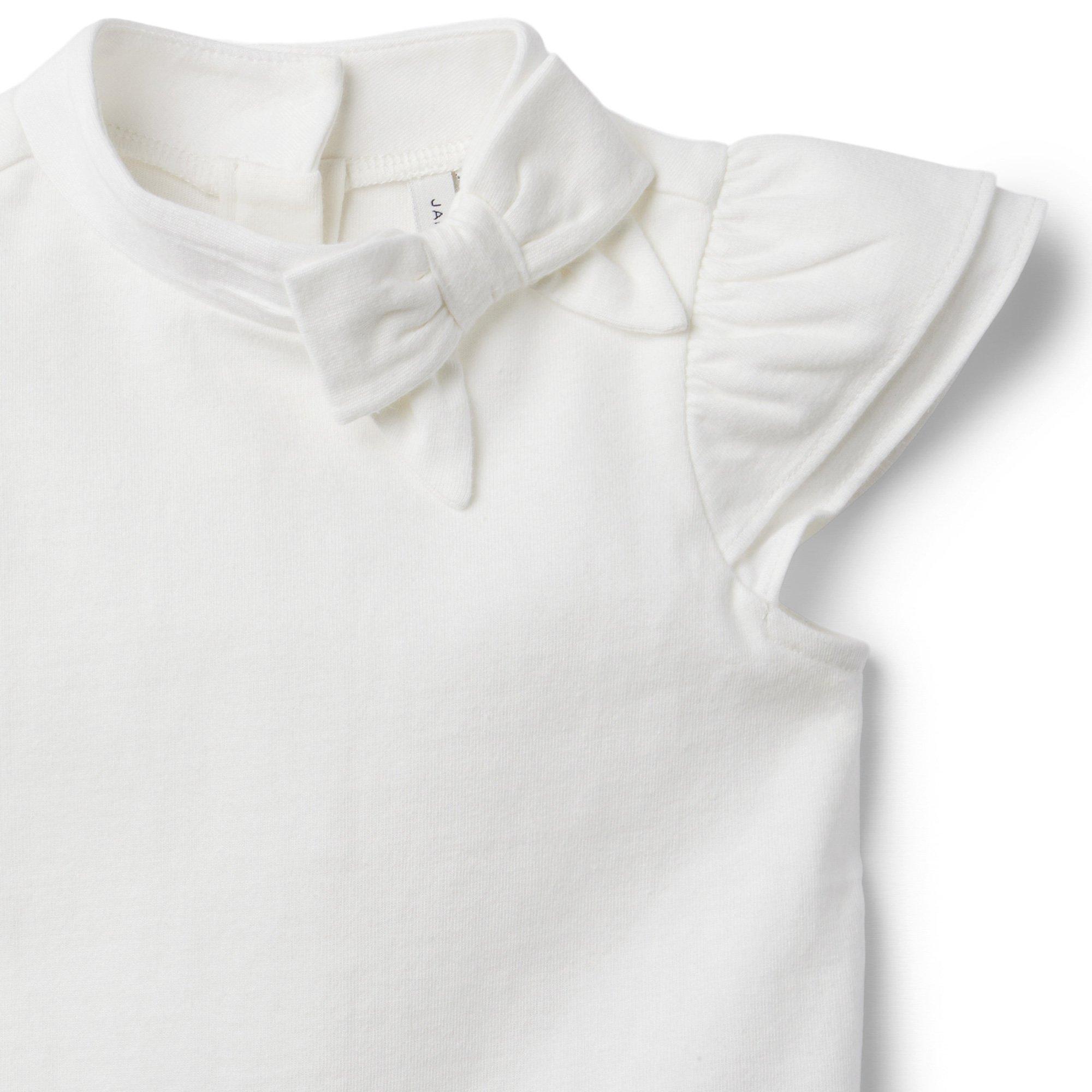 Ruffle Sleeve Bow Jersey Top image number 2