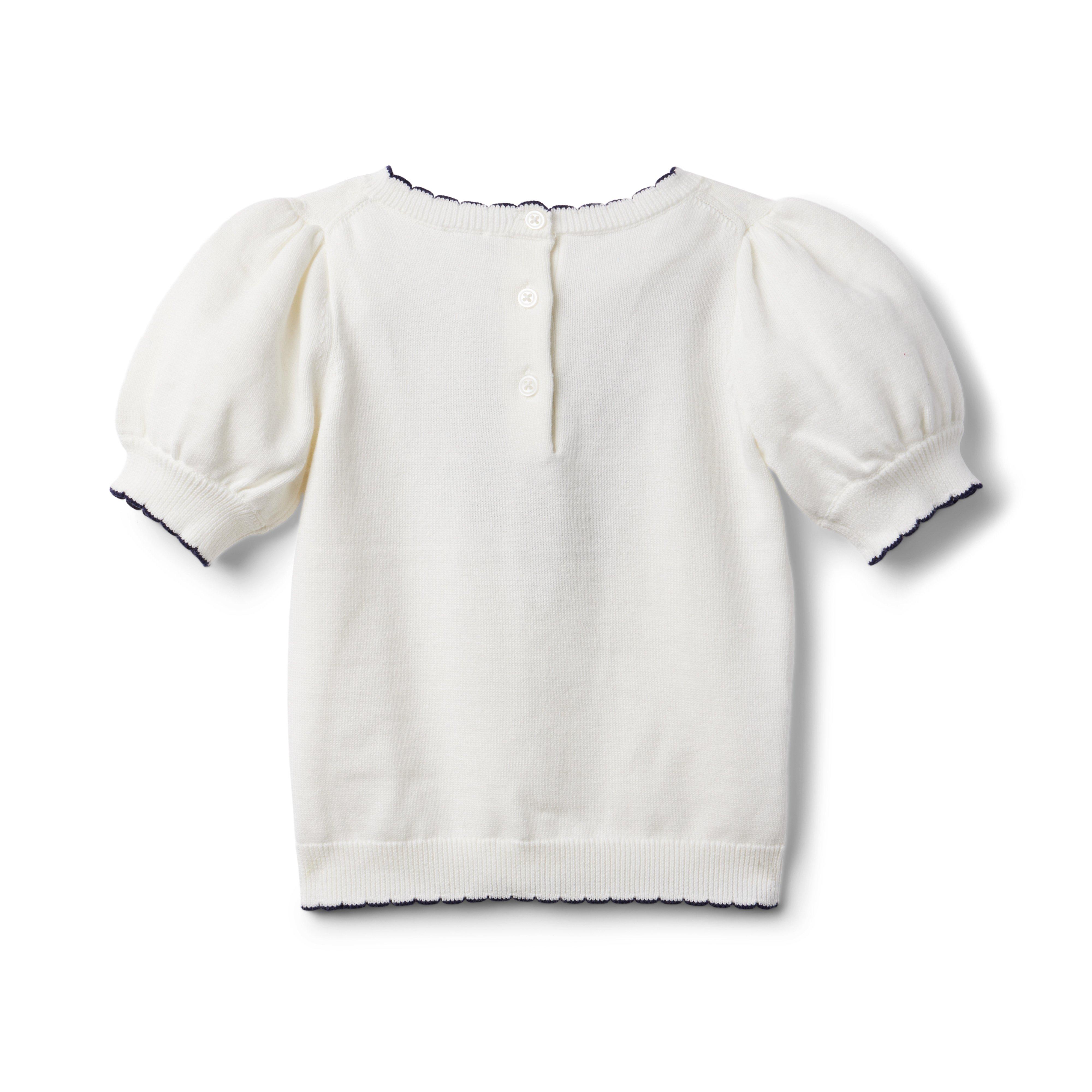 Floral Bow Sweater Top image number 1