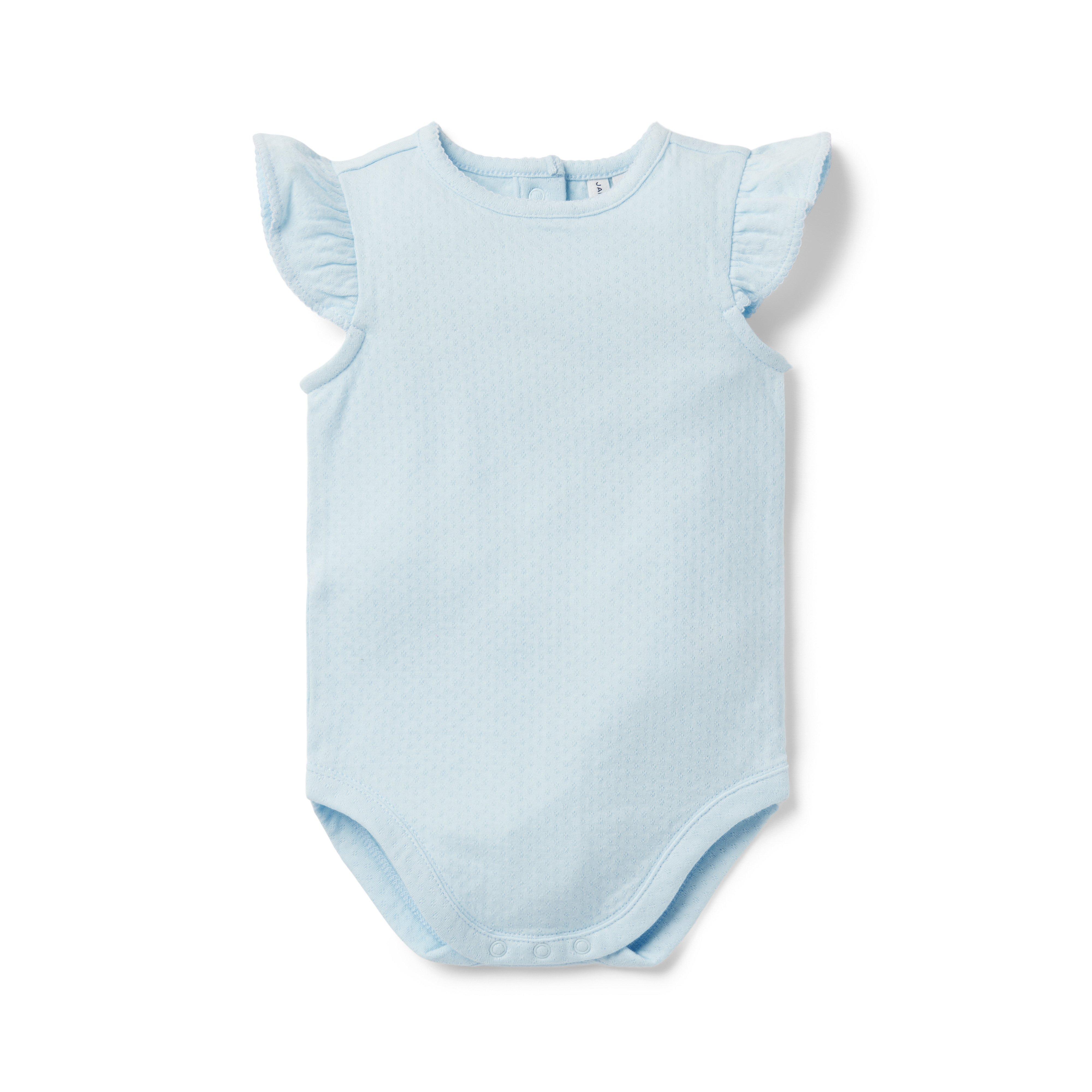 Baby Pointelle Ruffle Sleeve Bodysuit image number 0