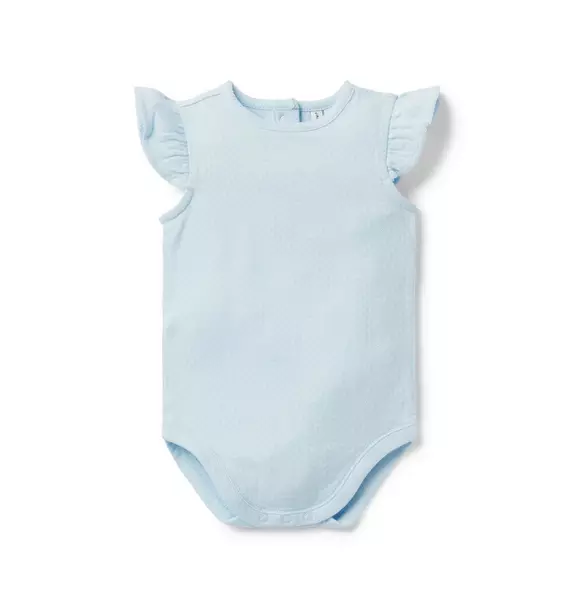 Baby Pointelle Ruffle Sleeve Bodysuit