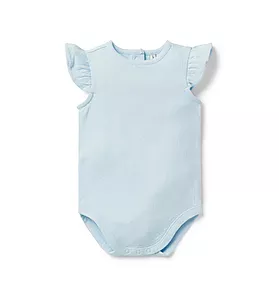 Baby Pointelle Ruffle Sleeve Bodysuit