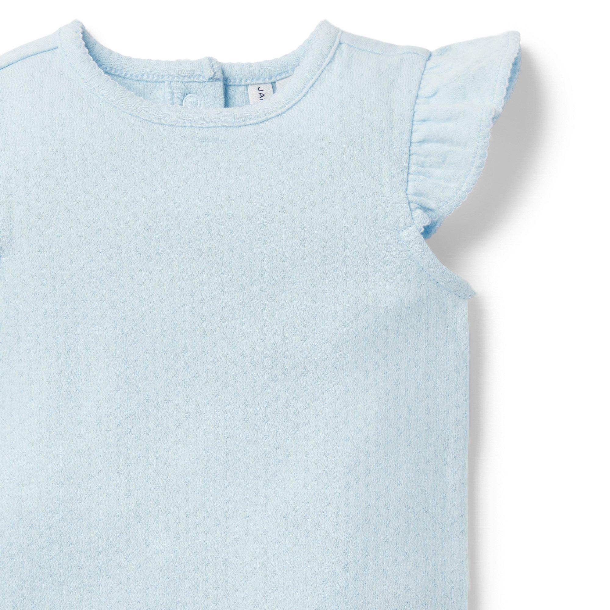 Baby Pointelle Ruffle Sleeve Bodysuit image number 1