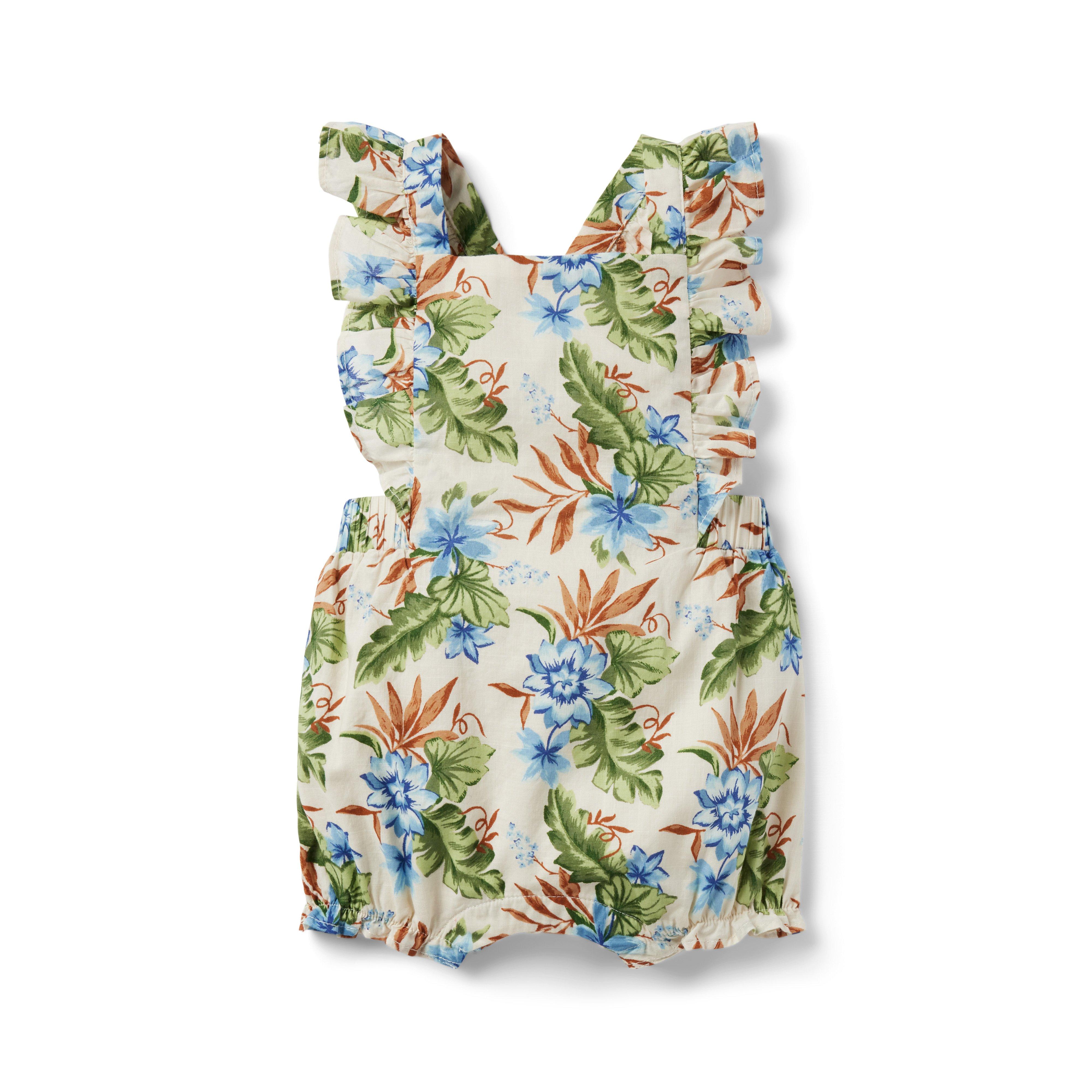 Baby Tropical Floral Romper image number 0