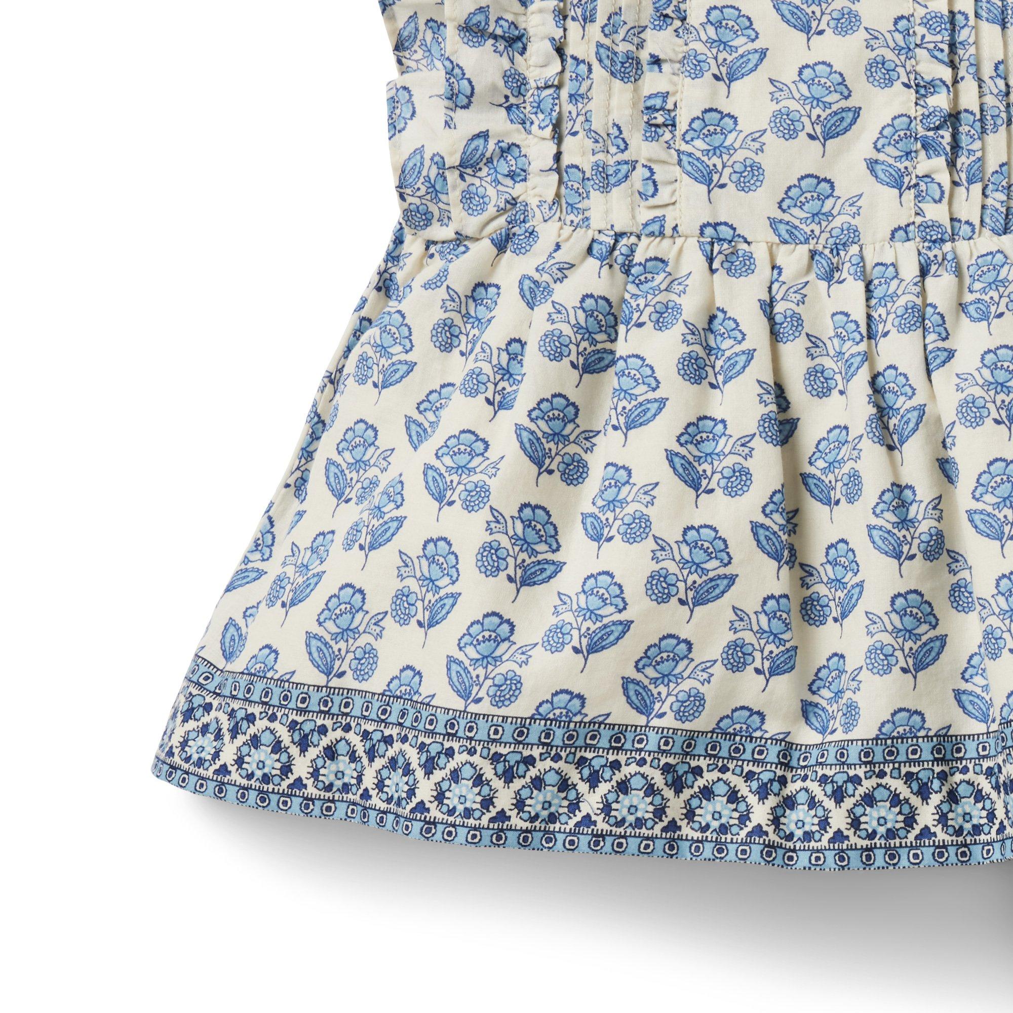 Baby Floral Border Print Matching Set image number 3