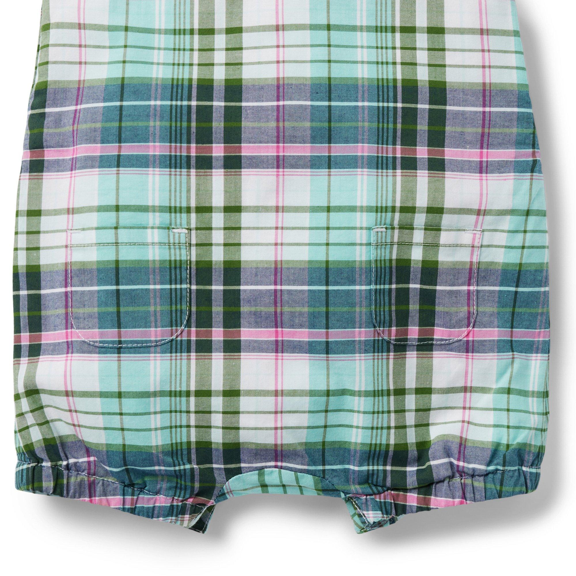 Baby Madras Plaid Romper image number 3