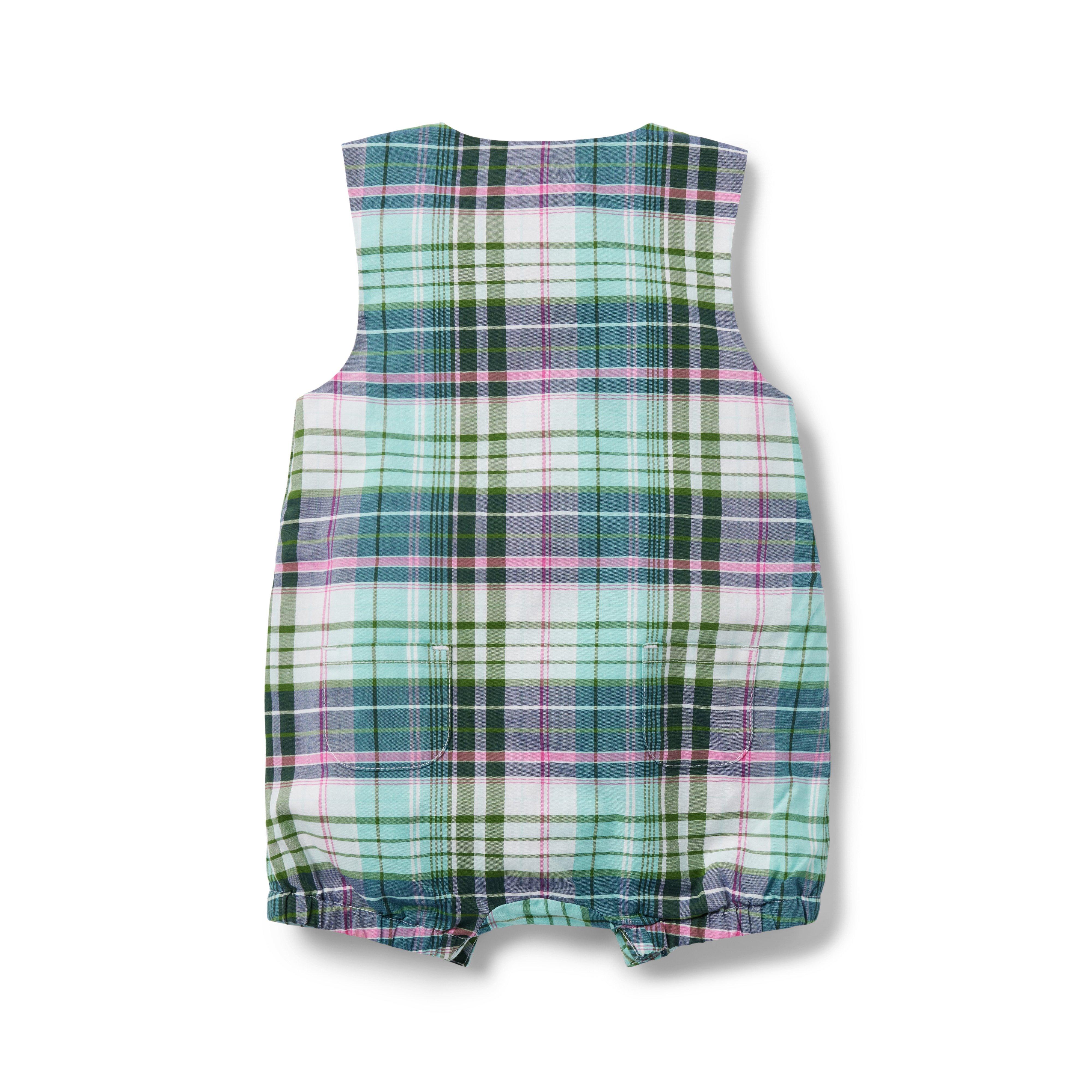Baby Madras Plaid Romper image number 1