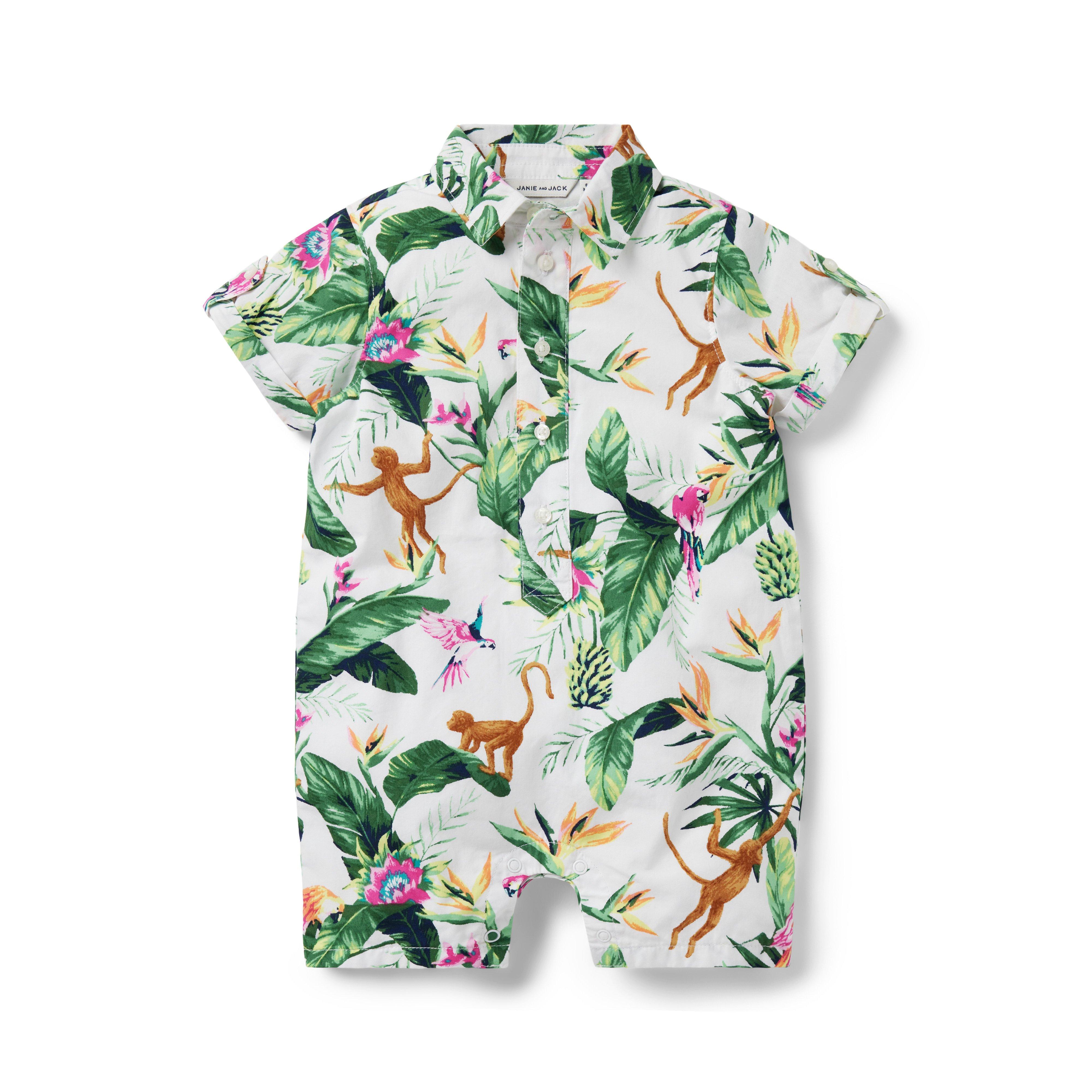 Baby Tropical Jungle Romper  image number 0