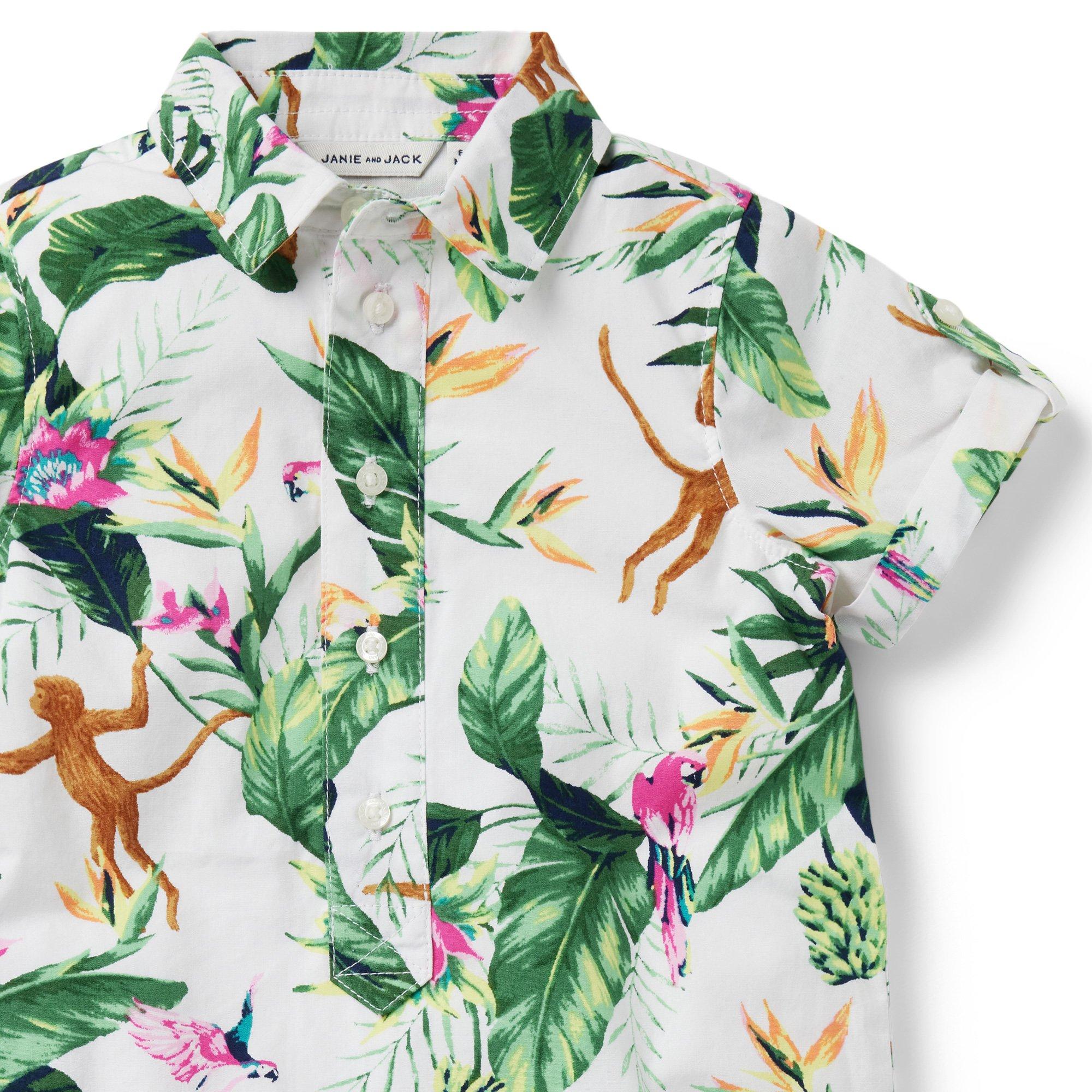 Baby Tropical Jungle Romper  image number 2