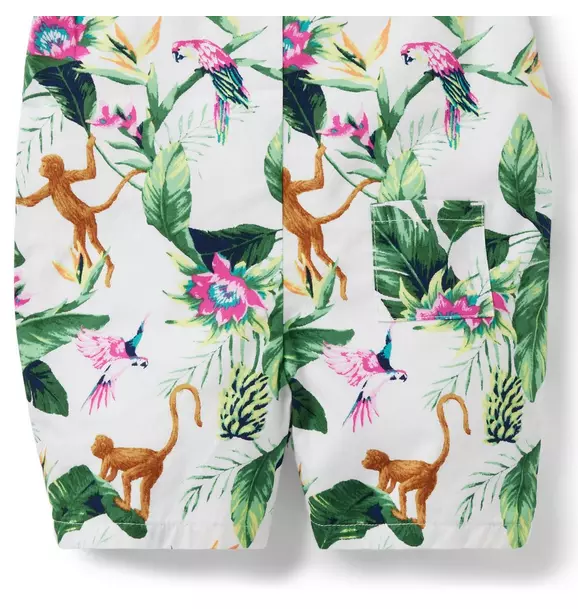 Baby Tropical Jungle Romper  image number 3