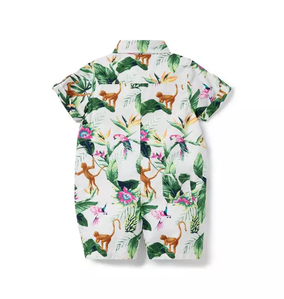 Baby Tropical Jungle Romper  image number 1