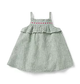 Janie and Jack Baby Striped Linen Sundress