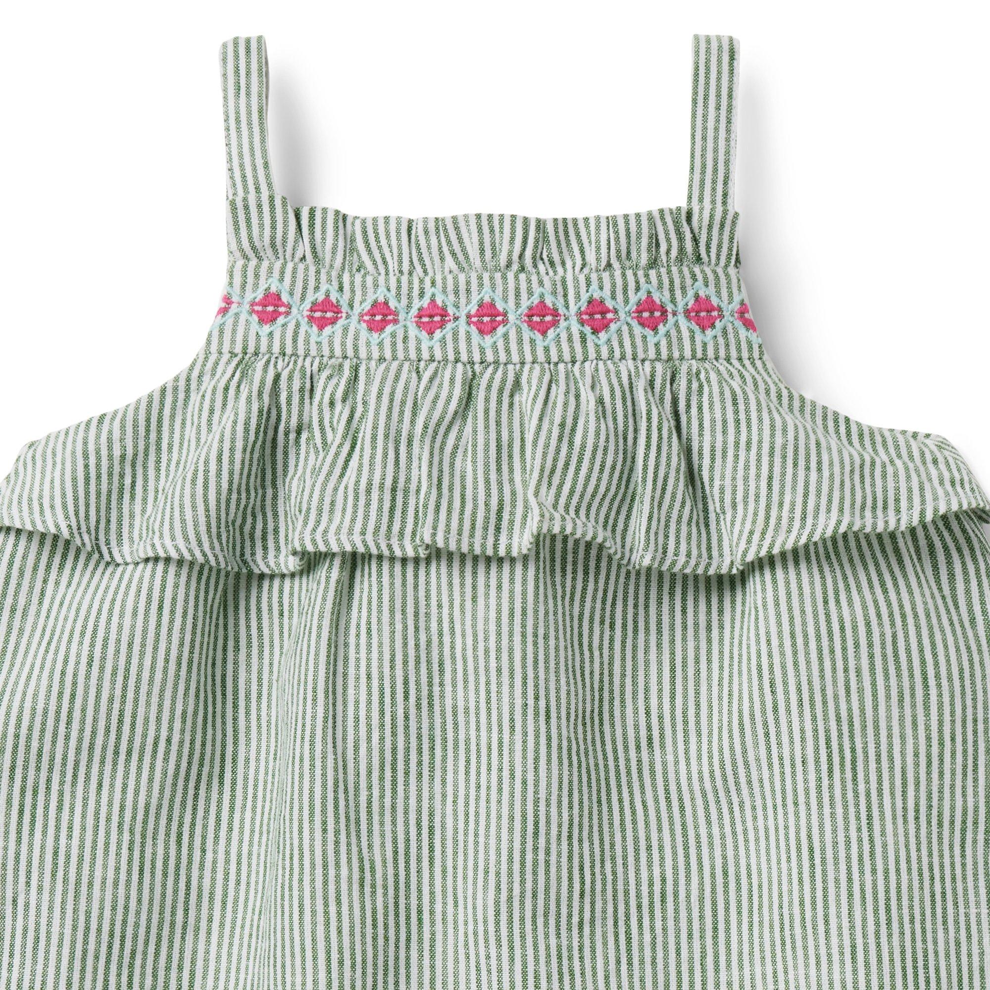 Baby Striped Linen Sundress image number 4