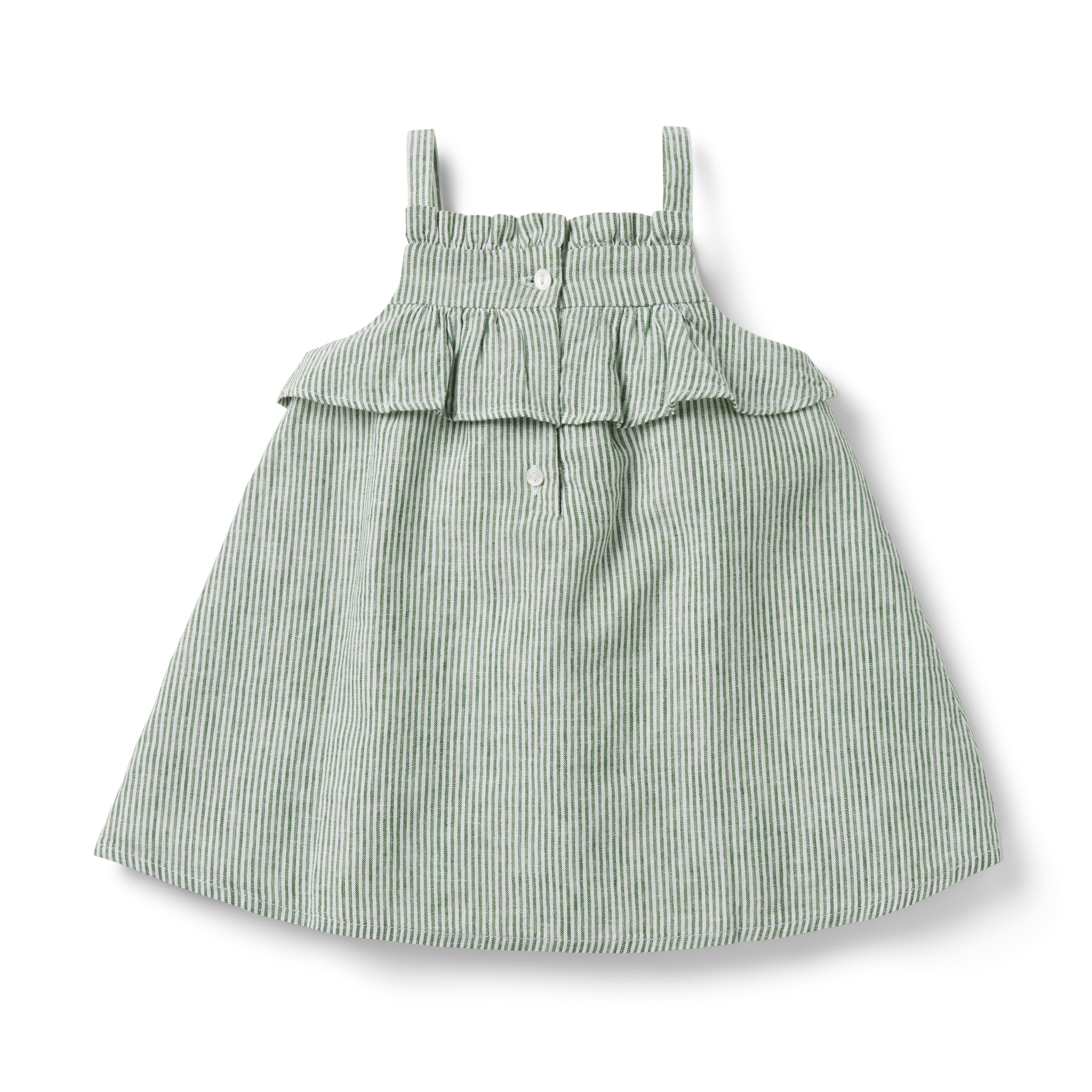 Baby Striped Linen Sundress image number 1
