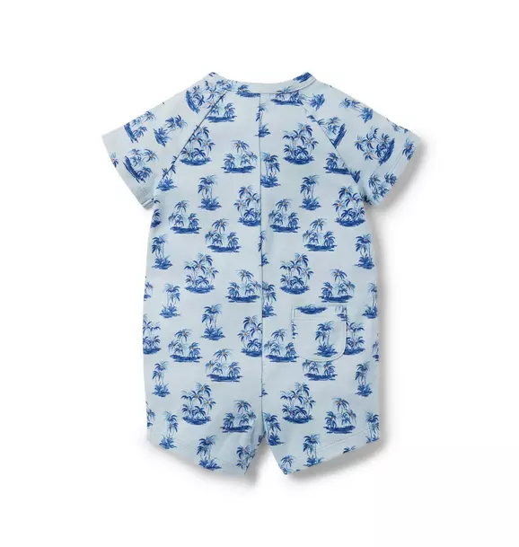 Baby Tropical Palm Tree Romper image number 1