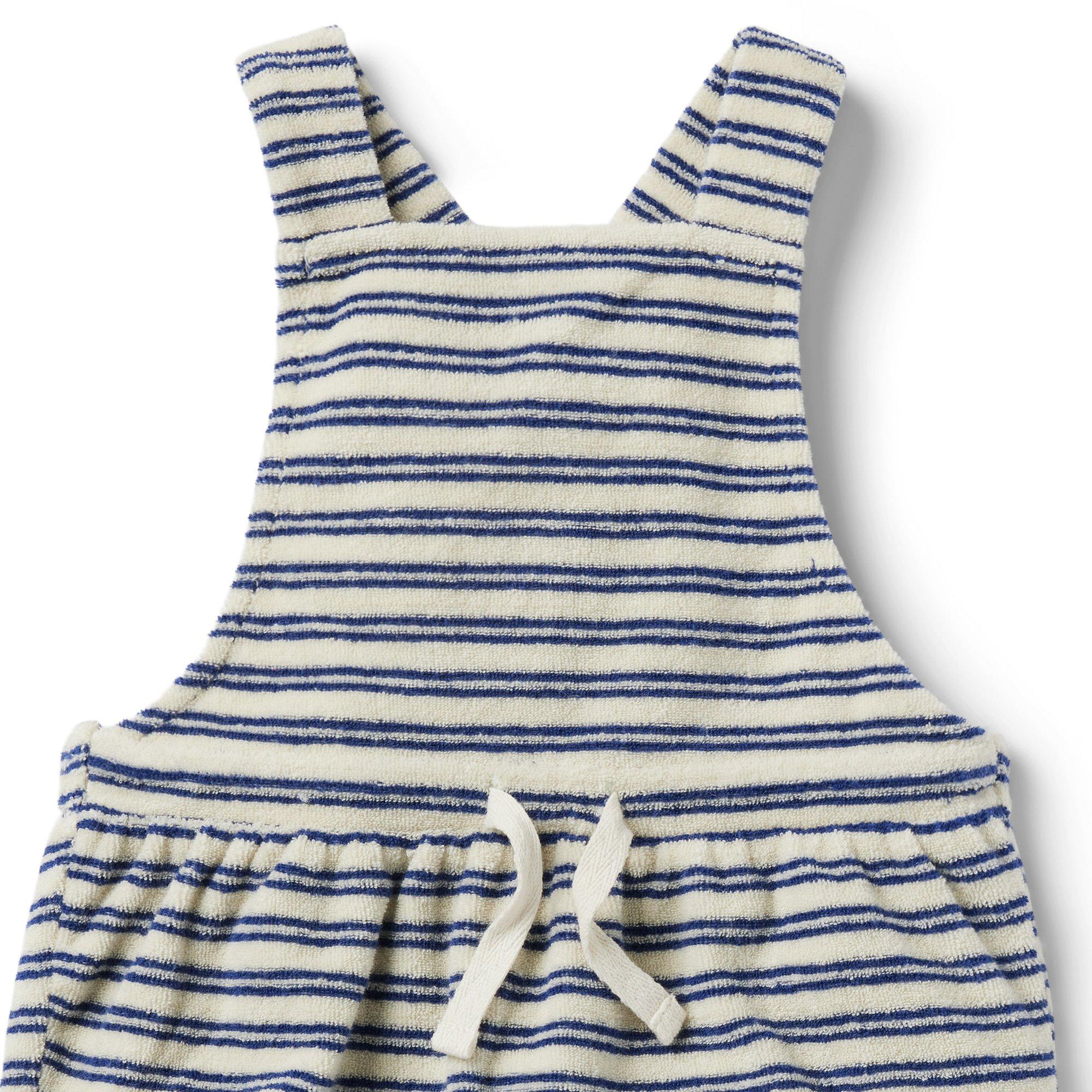 Baby Striped Terry Overall image number 2