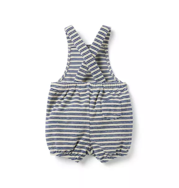 Baby Striped Terry Overall image number 1