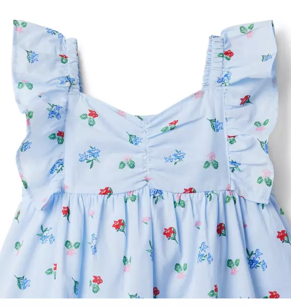 Floral Ruffle Sleeve Dress image number 2