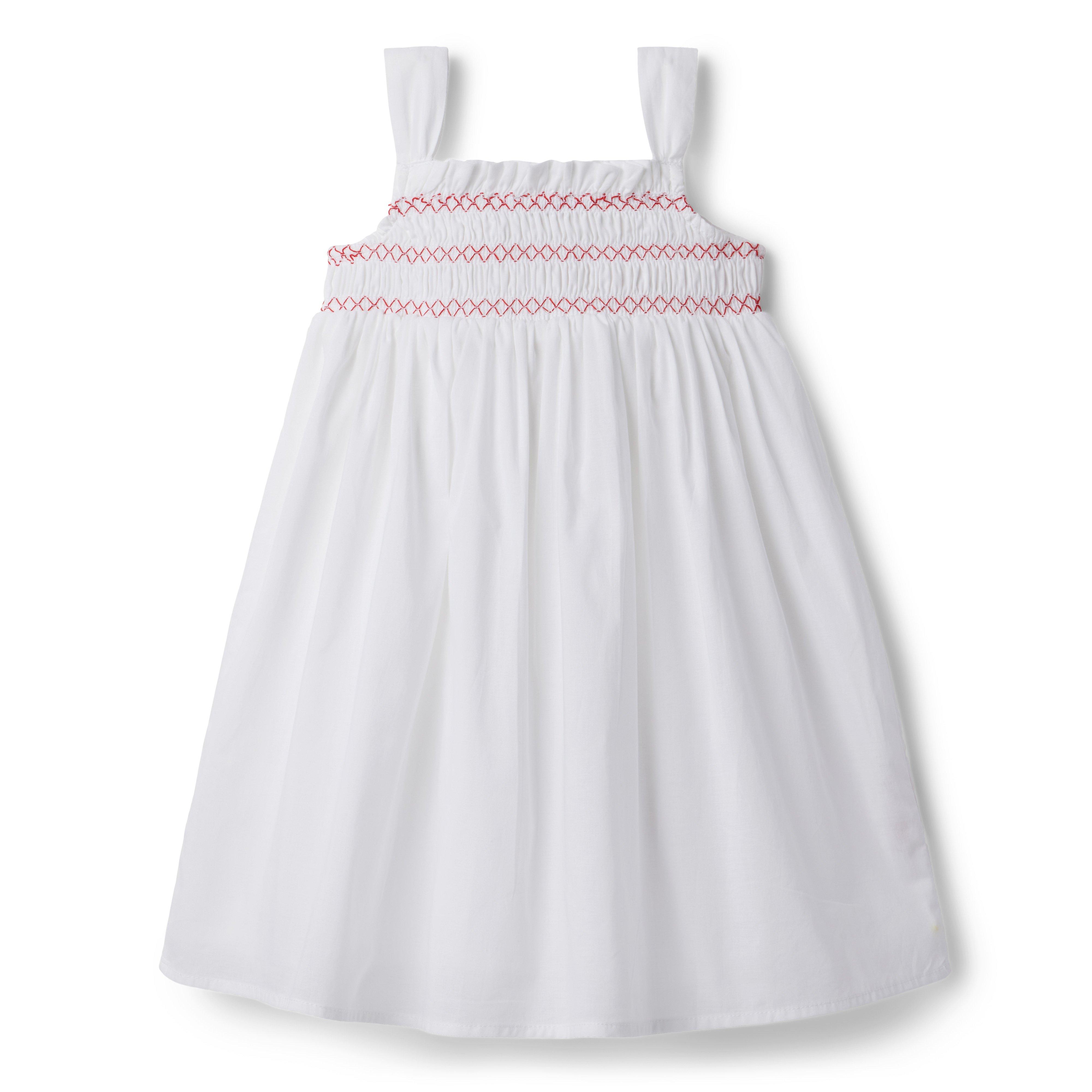 Embroidered Smocked Sundress image number 1