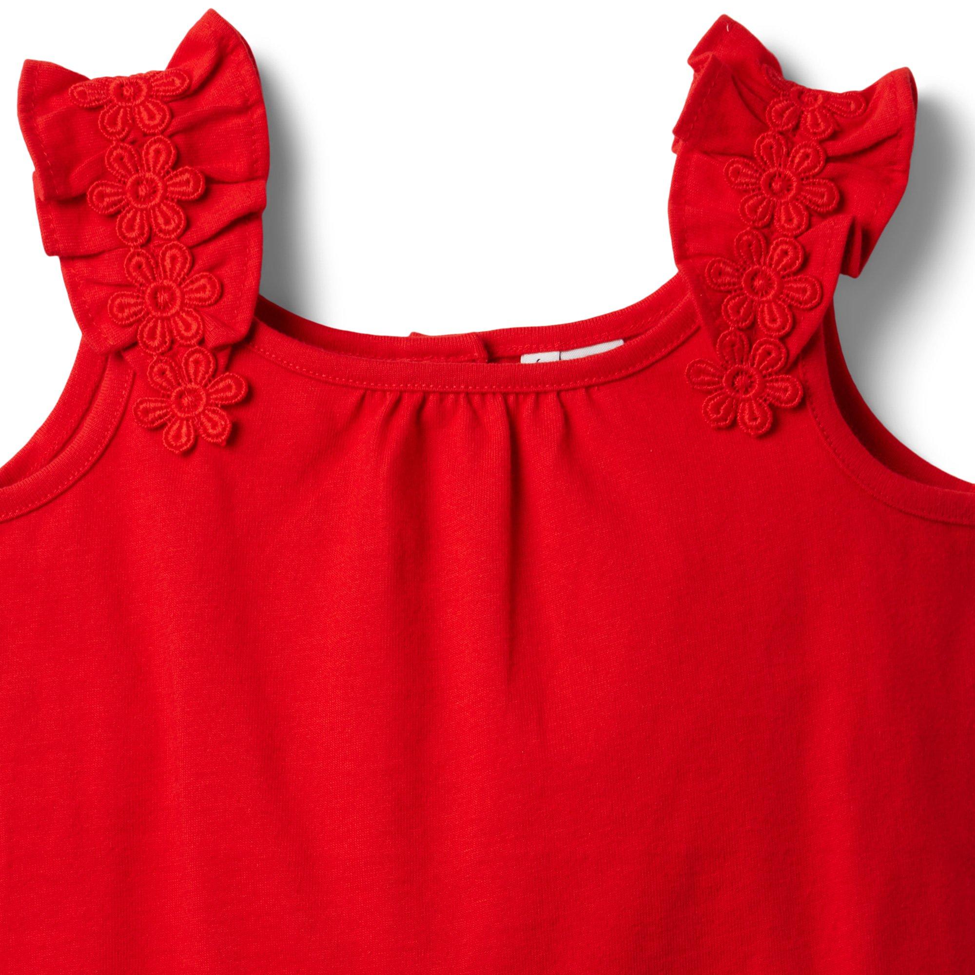 Ruffle Strap Jersey Top image number 1