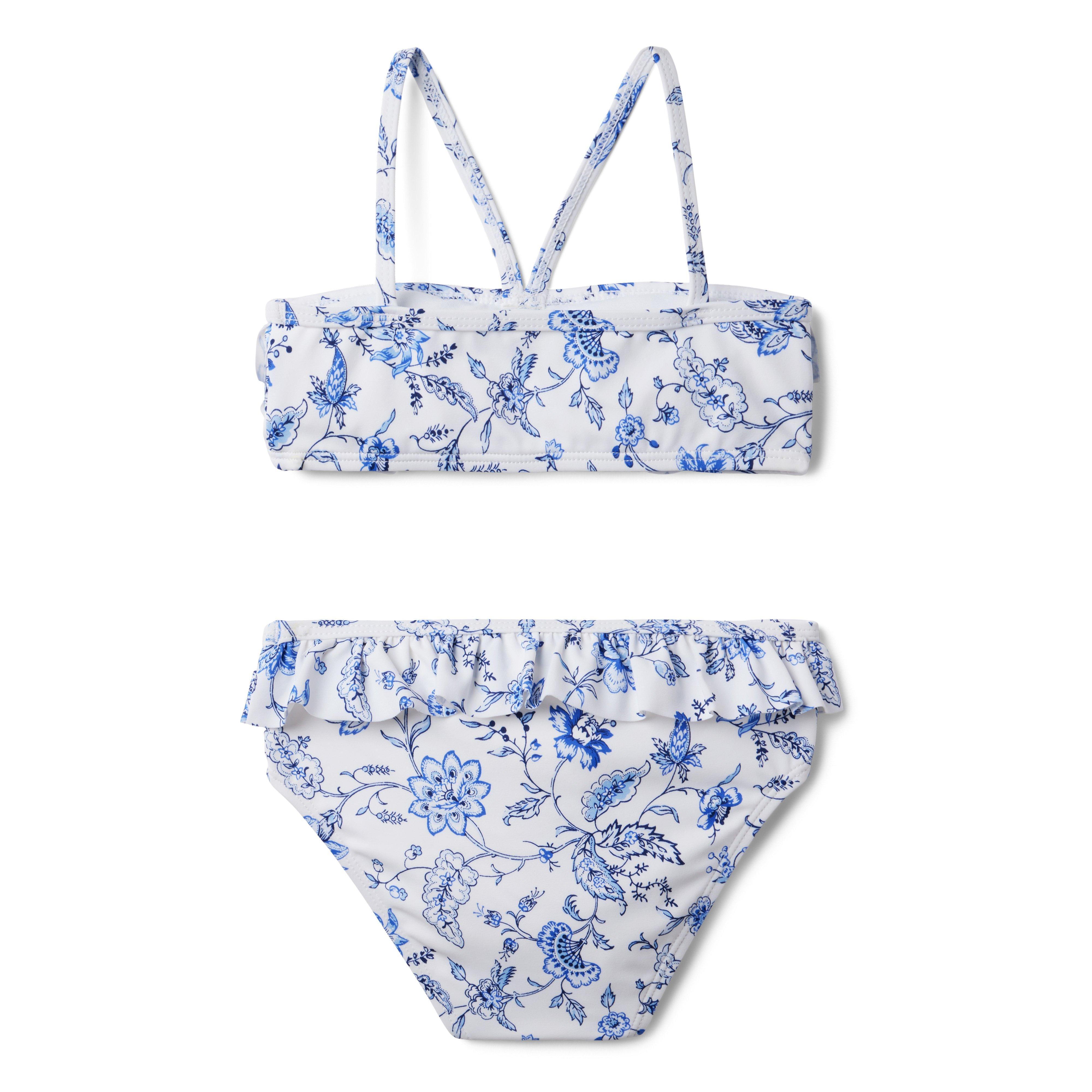 Floral Ruffle 2-Piece Swimsuit image number 1