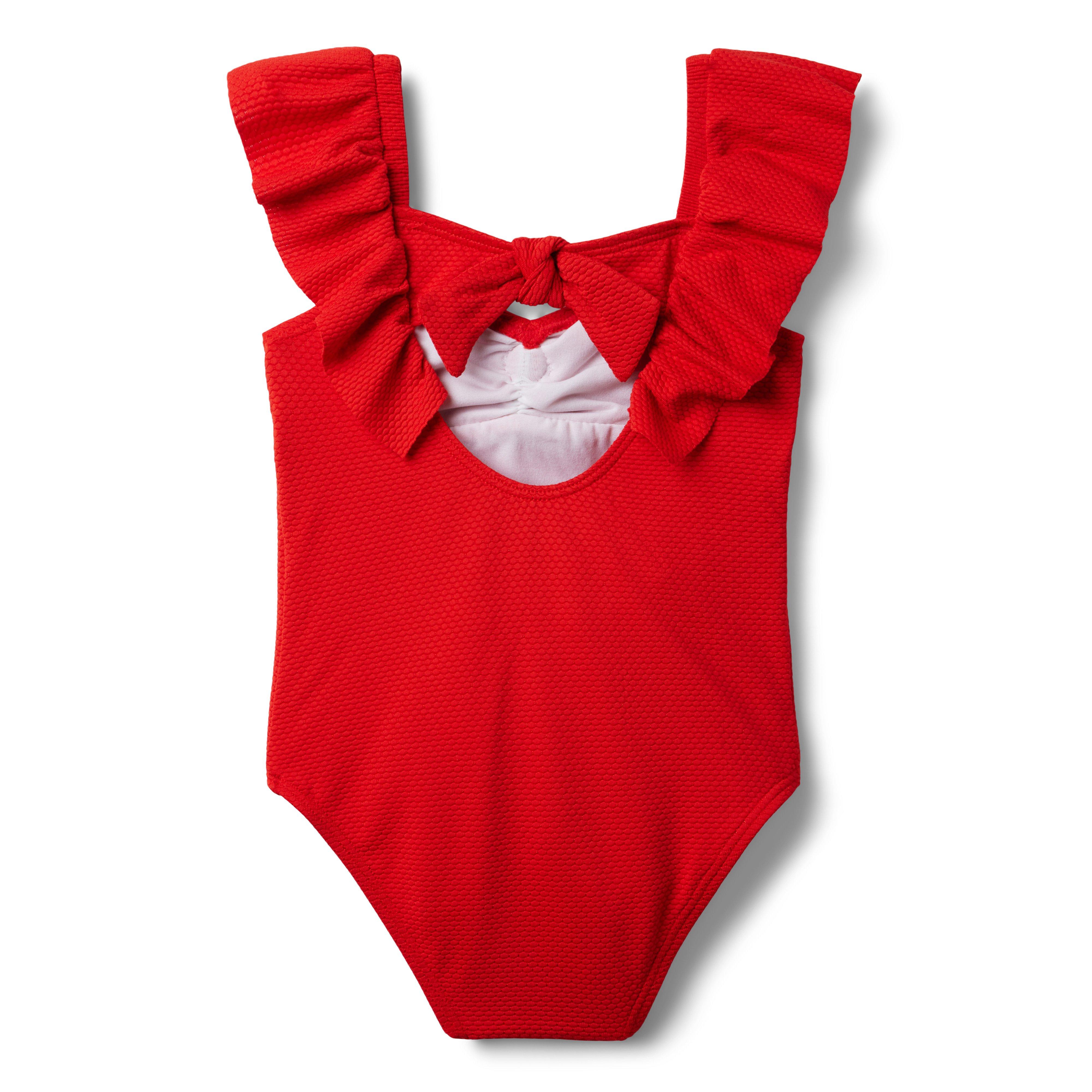 Rosette Ruffle Sleeve Swimsuit image number 1