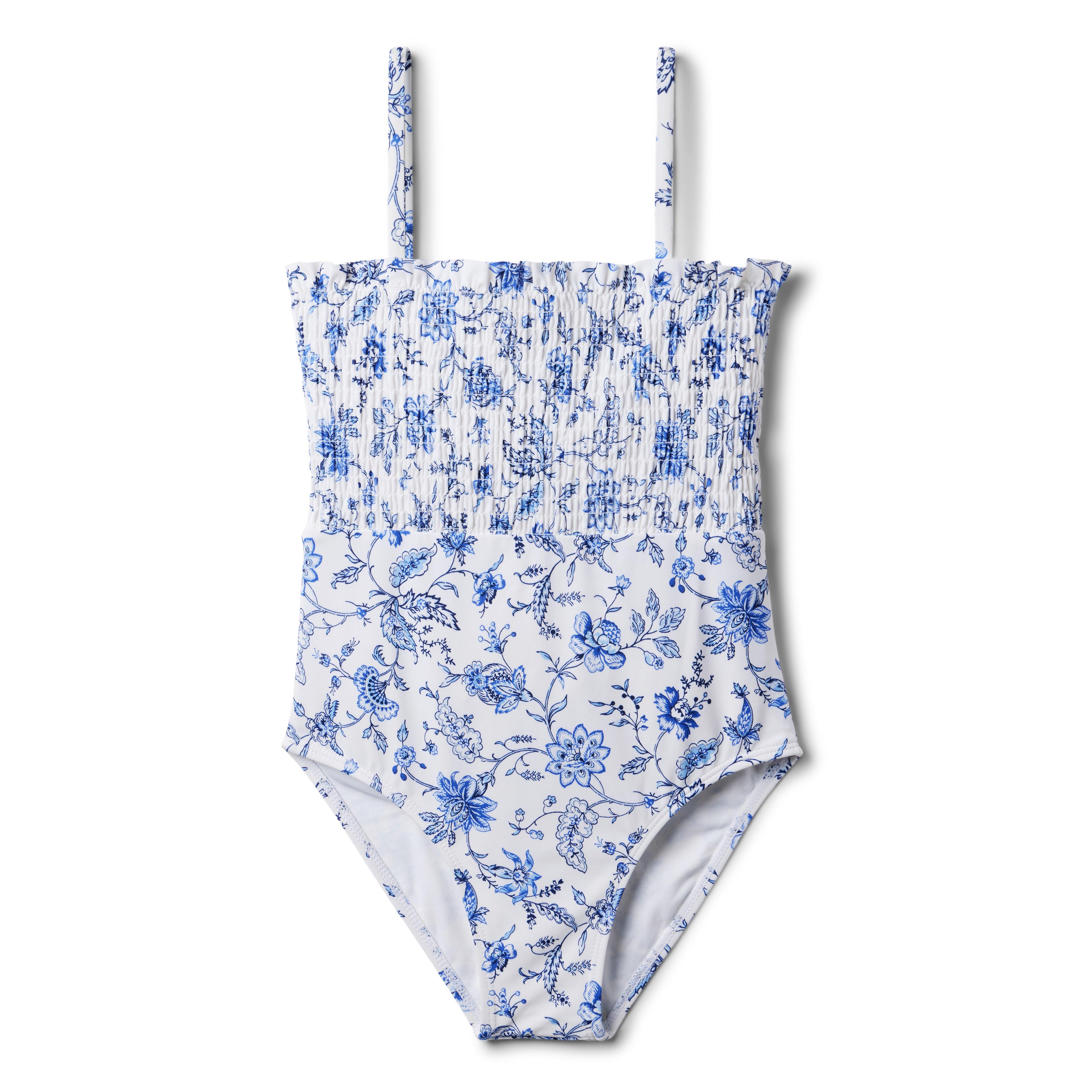 Floral Smocked Swimsuit image number 0