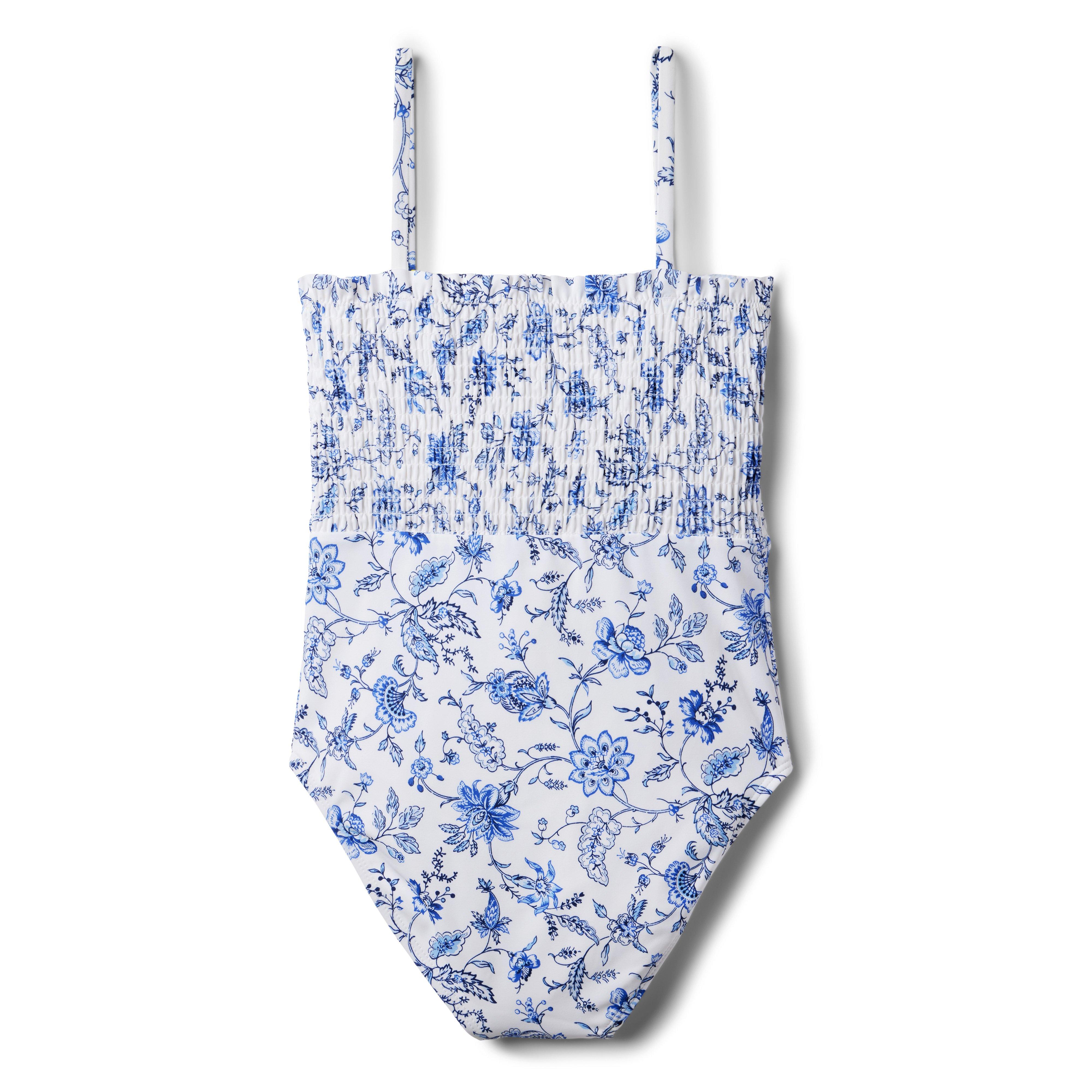 Floral Smocked Swimsuit image number 1