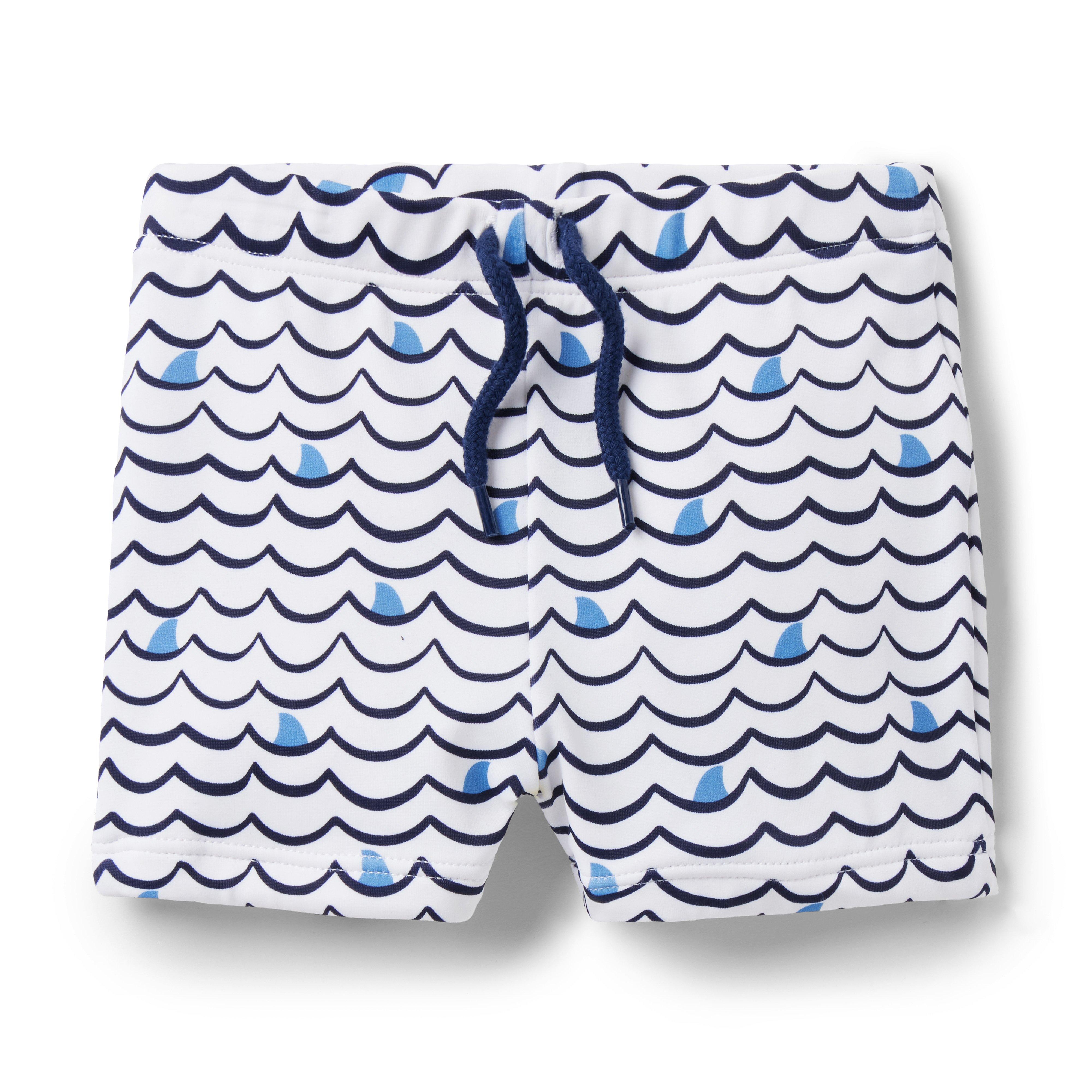 Newborn Merchant Marine Shark Fin Print Baby Shark Fin Swim Short by ...